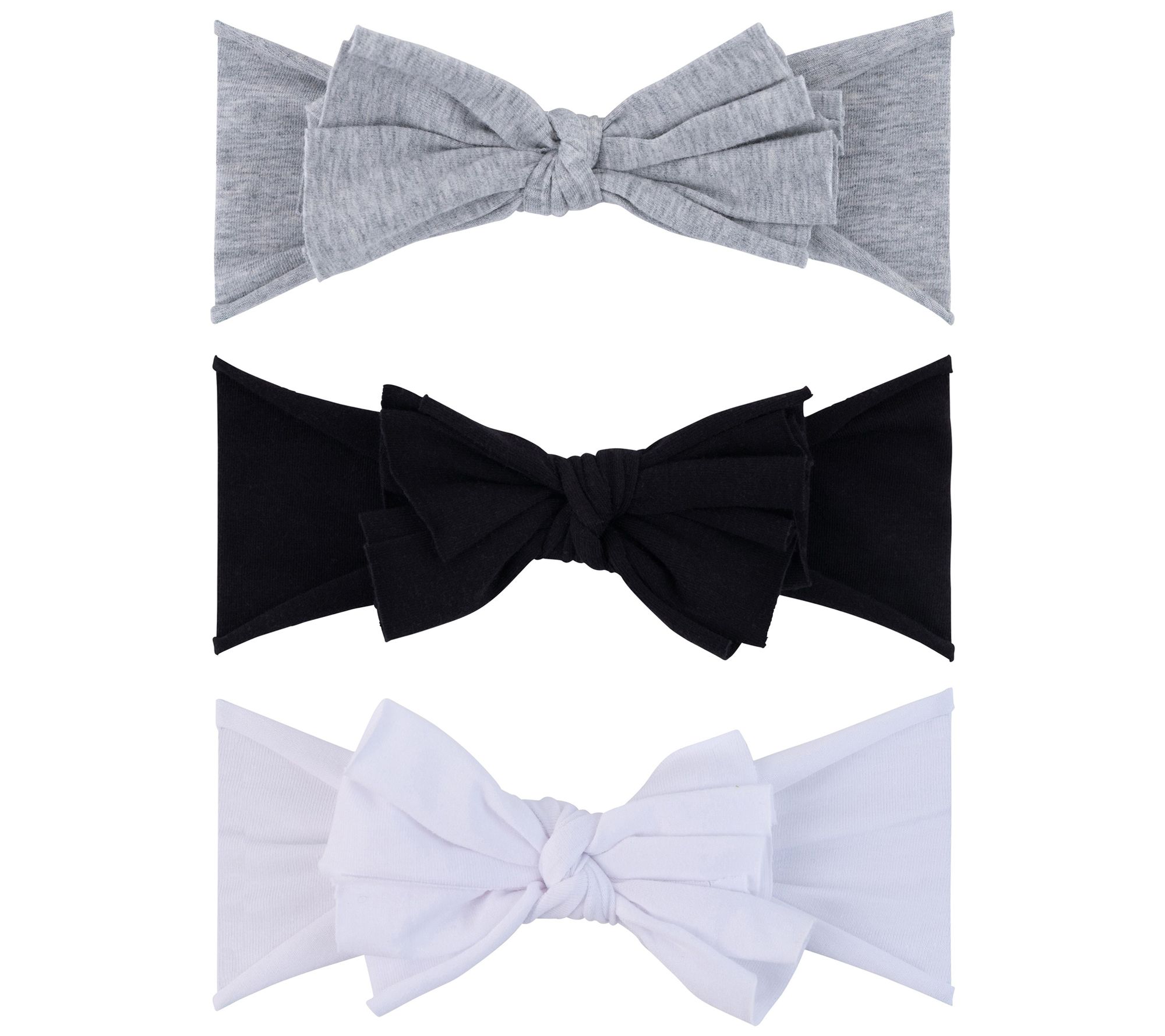 Ely's & Co. Set of 3 Jersey Cotton Bow Headbands