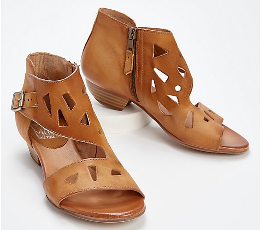 Miz Mooz Leather Cutout Sandals - Current