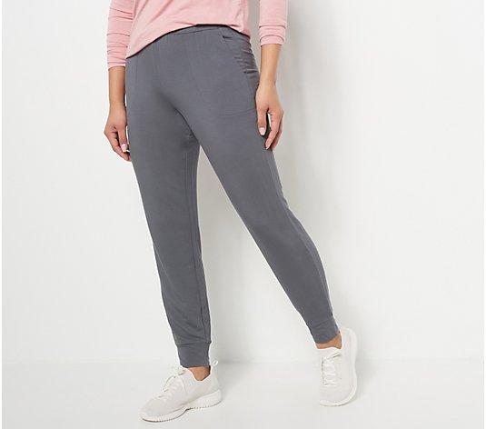 Susan Graver Weekend Regular Halo Knit Pull-On Joggers