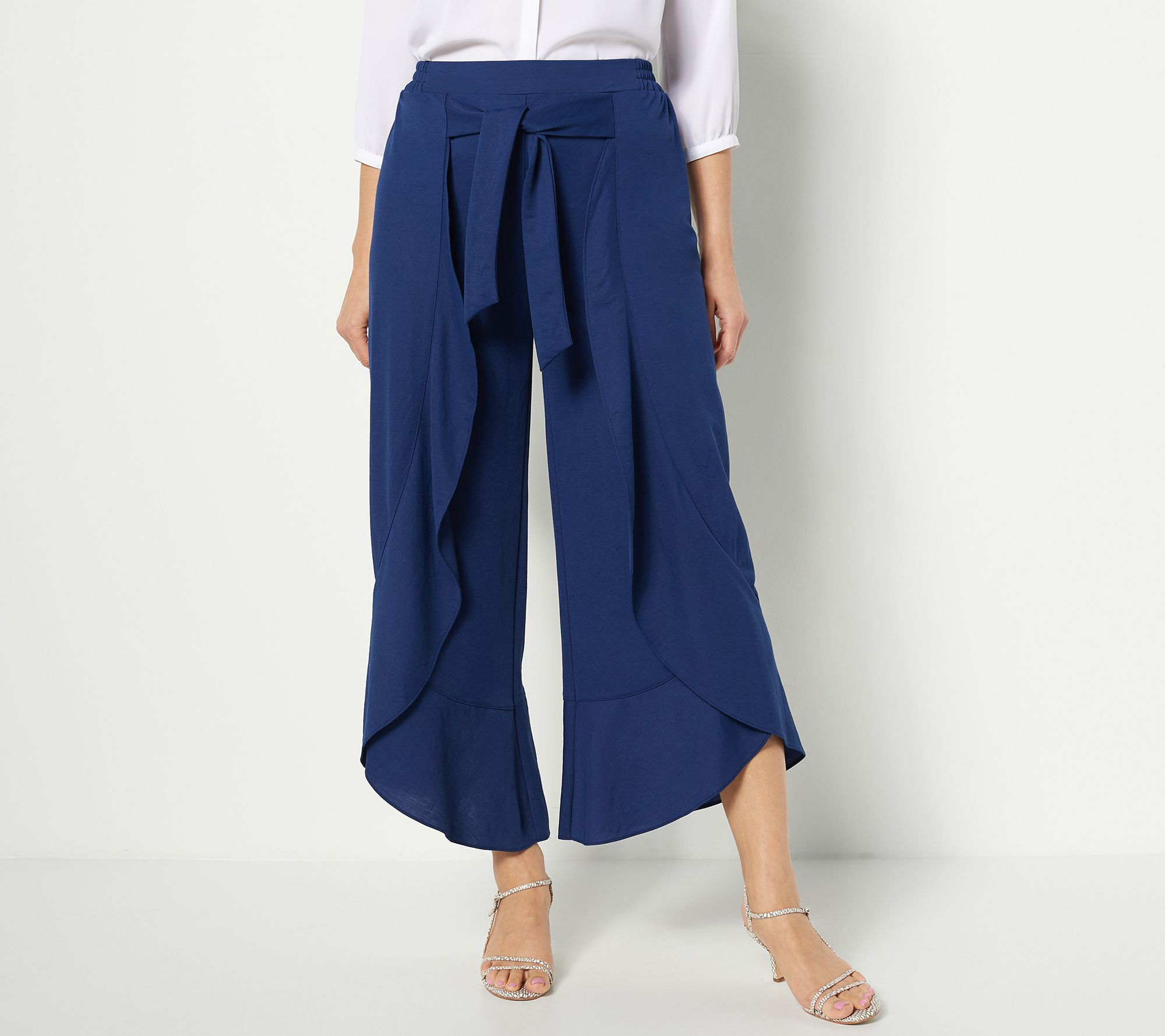 As Is Truth + Style Regular Flounced Stretch Woven Pants