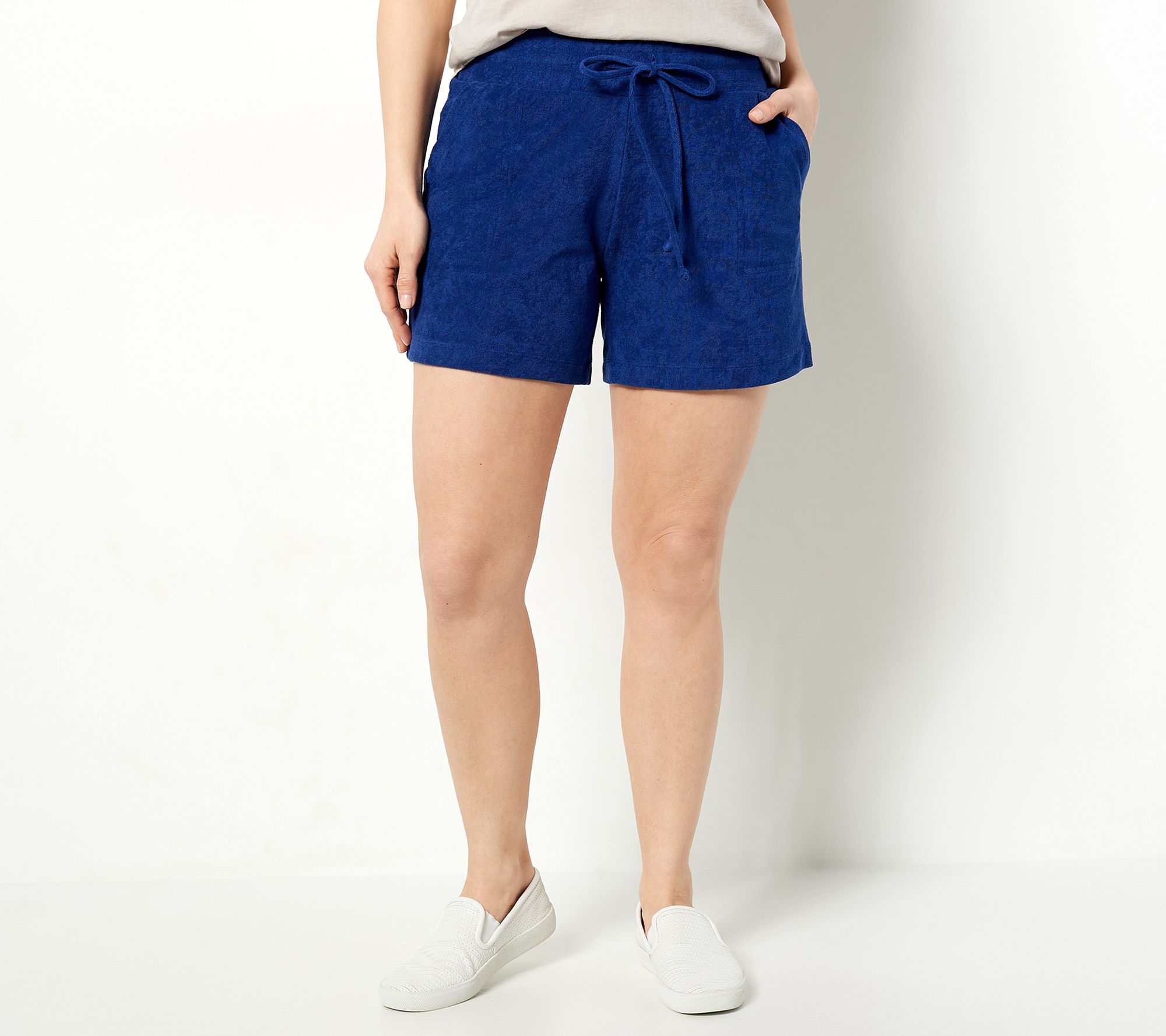 "As Is" Belle Beach by Kim Gravel Poolside Terry 5" Short