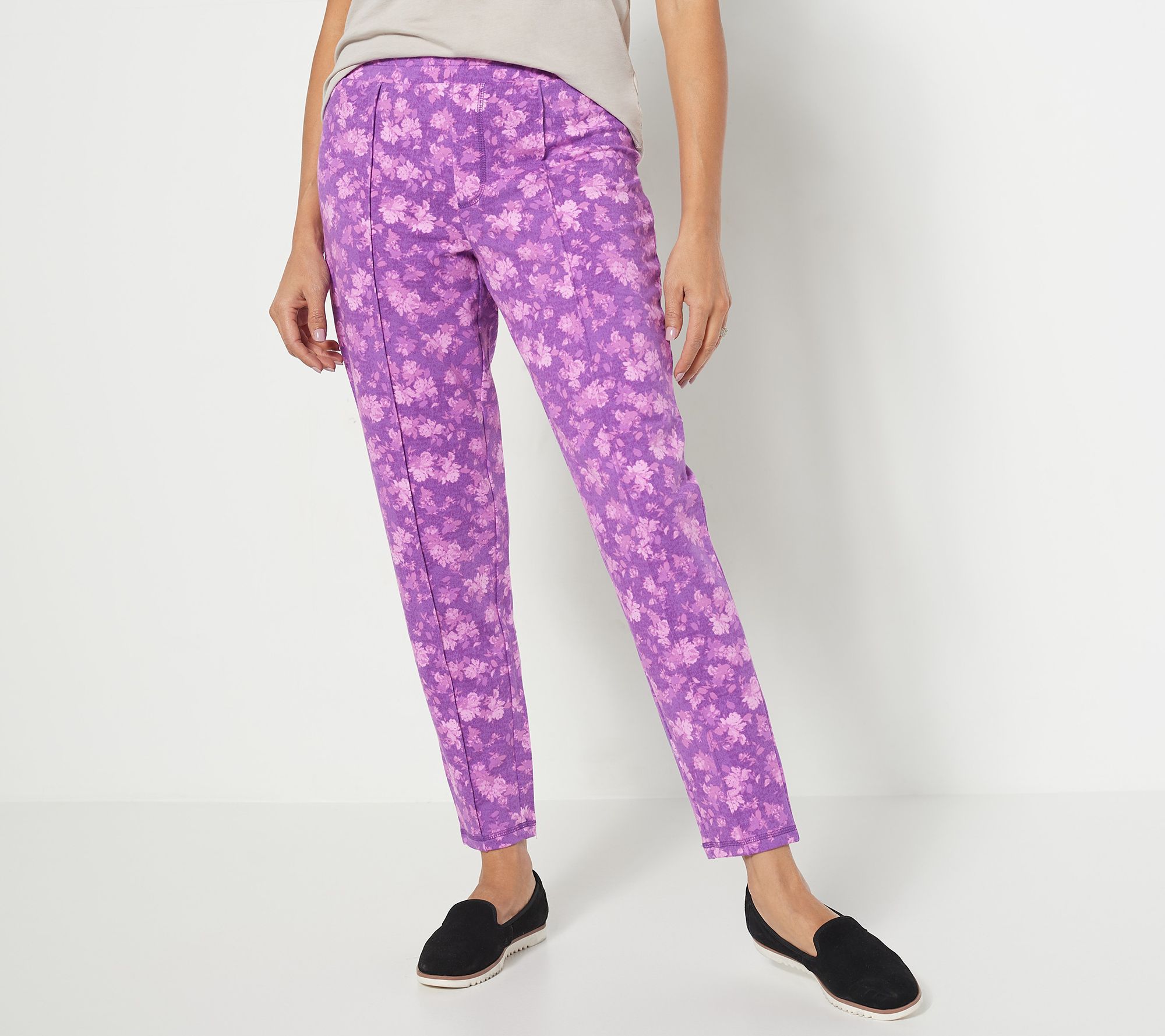 "As Is" Isaac Mizrahi Live! Tall SOHO French Terry Jogger Pants