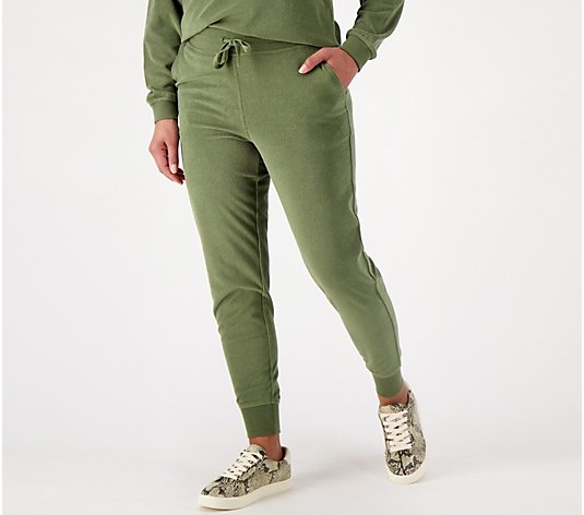 Encore by Idina Menzel Petite Relaxed Terry Pull-On Jogger