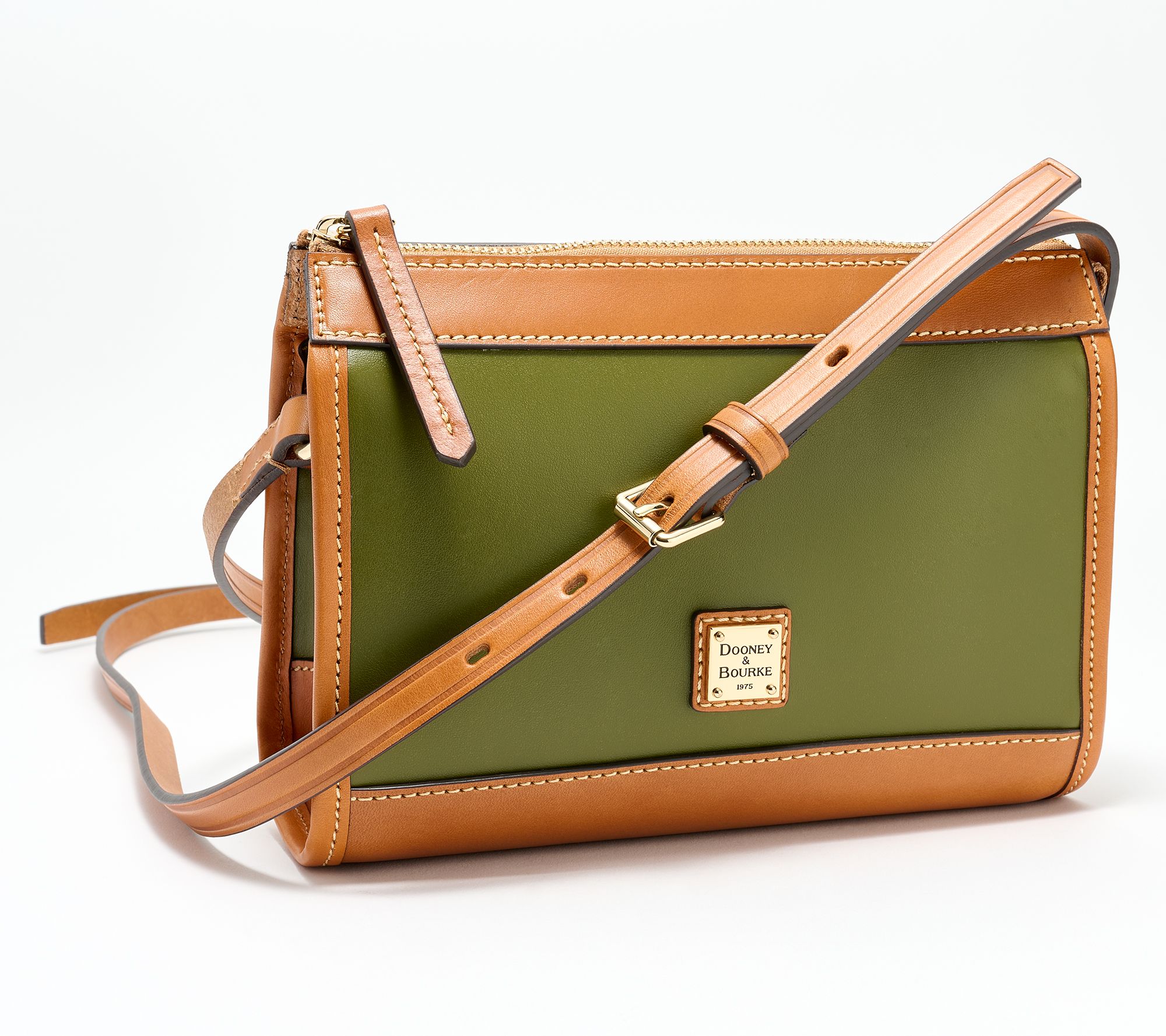 Dooney Bourke Wexford Leather Zip Crossbody QVC