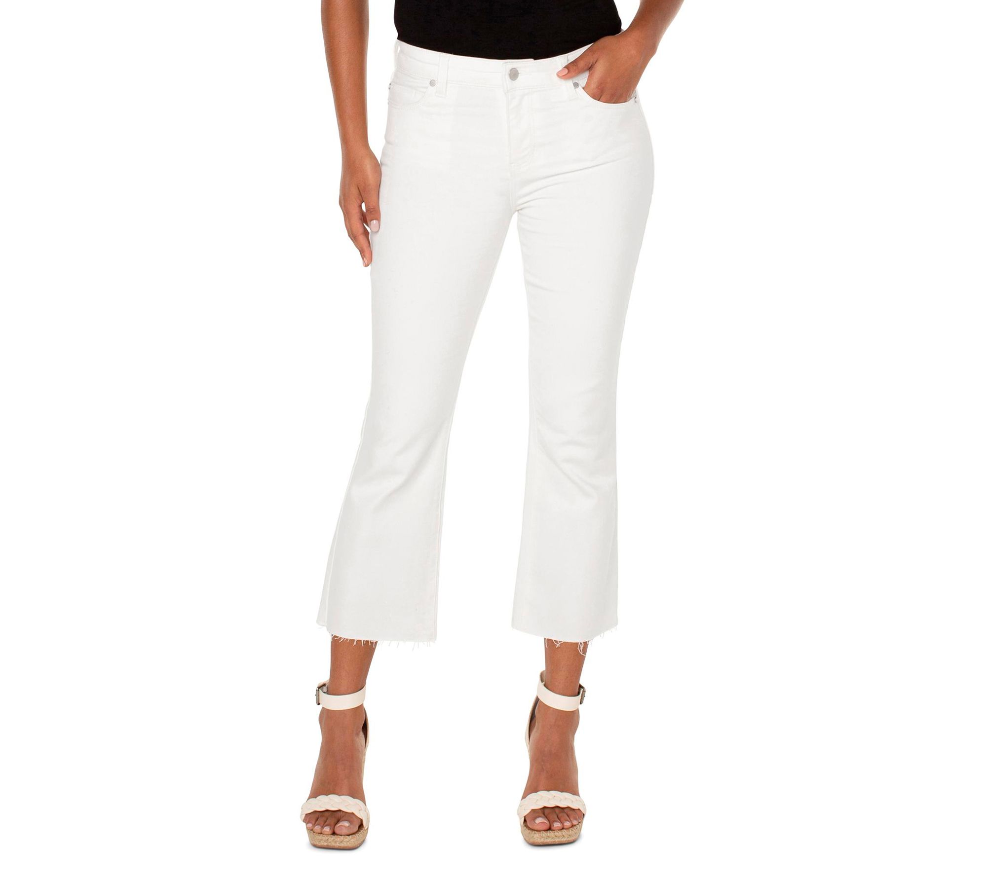 Spanx Cropped Flare Jeans on QVC 