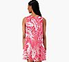 "As Is" Jantzen Short Sleeve Lace Front Woven Cover-Up Dress, 1 of 3