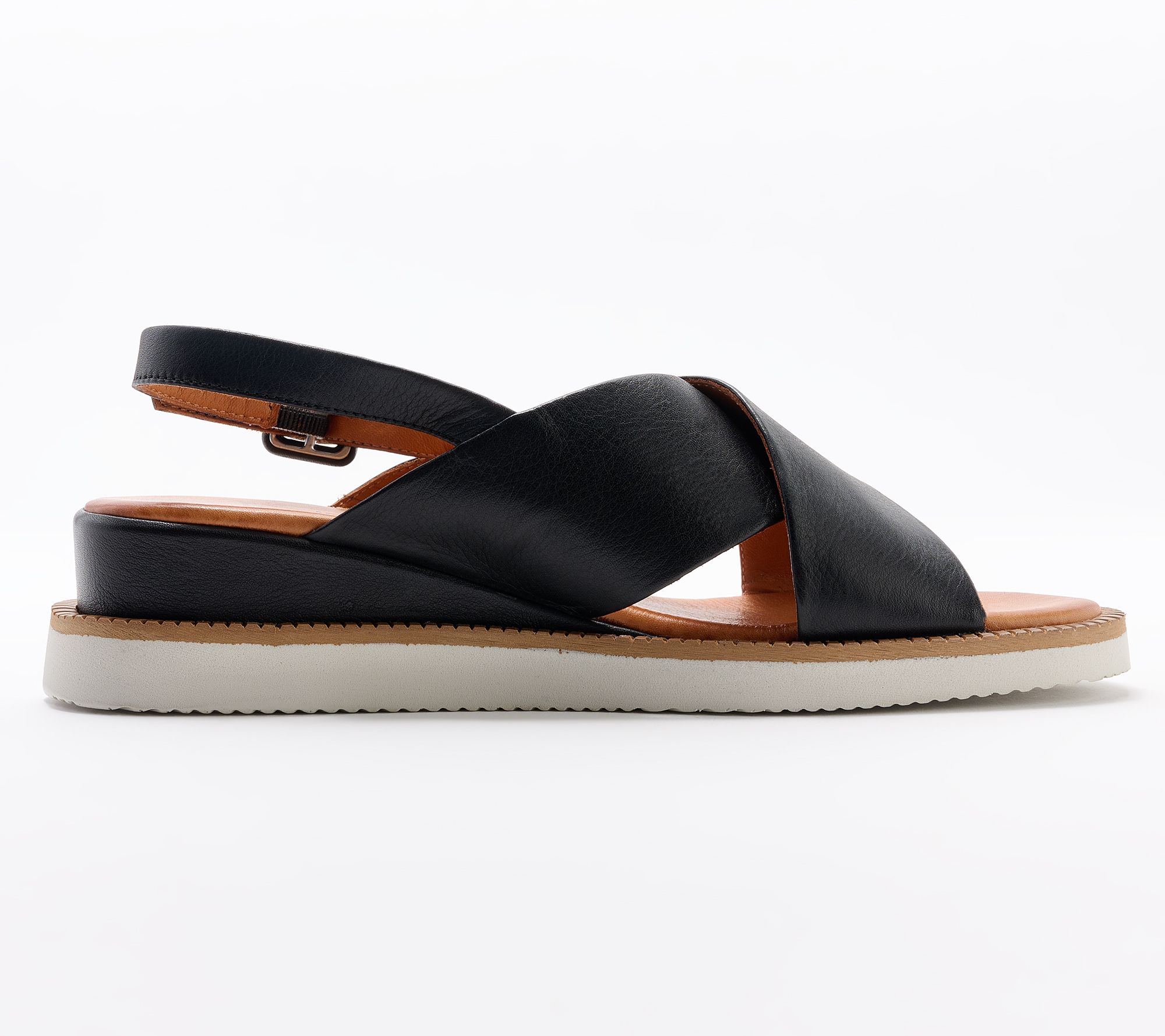 Miz Mooz Leather Backstrap Sandals - Ella - QVC.com