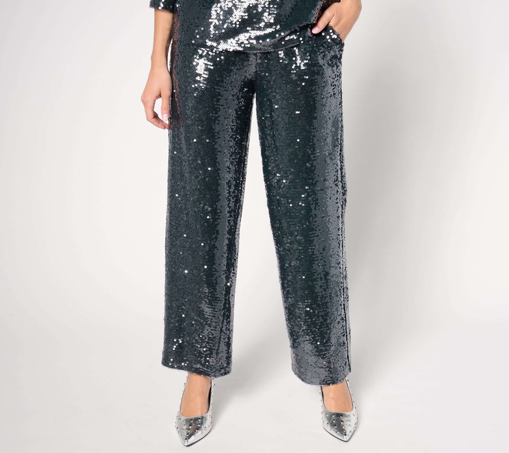 by Stacy London Petite Sequin Pant