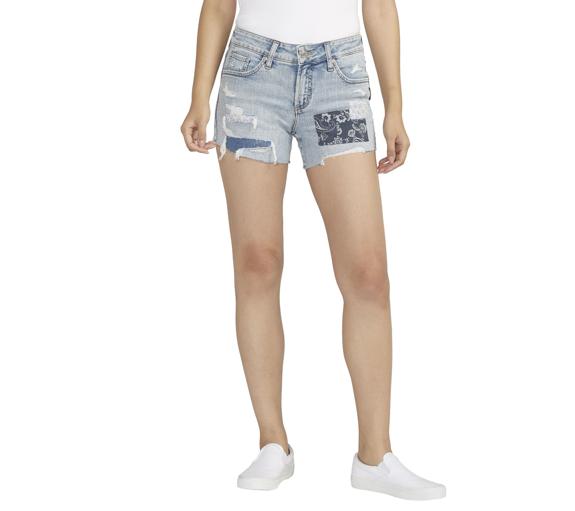 Silver Jeans Co. Boyfriend Mid Rise Shorts - EKC166