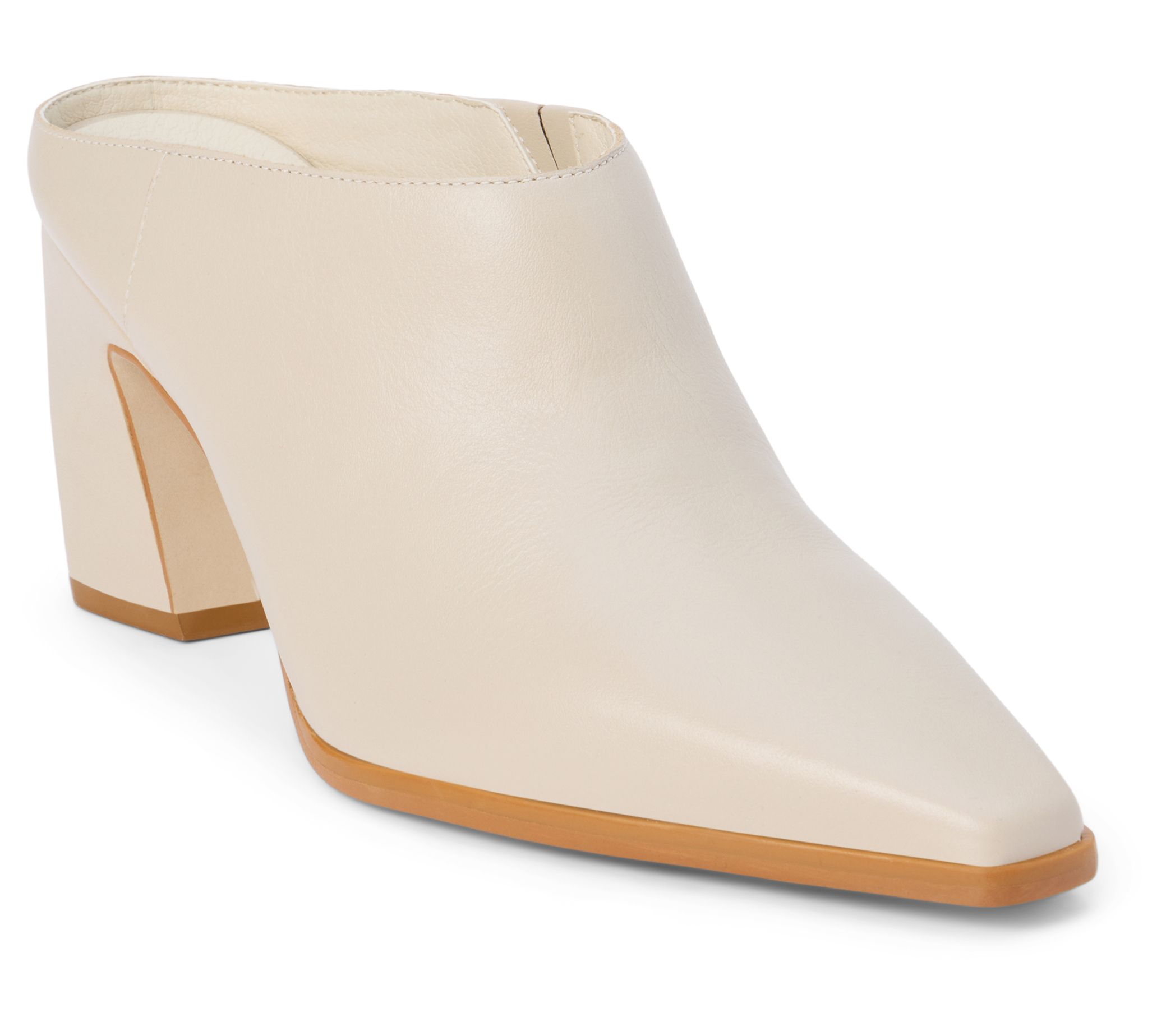 Matisse Leather Heeled Mule- McCarthy