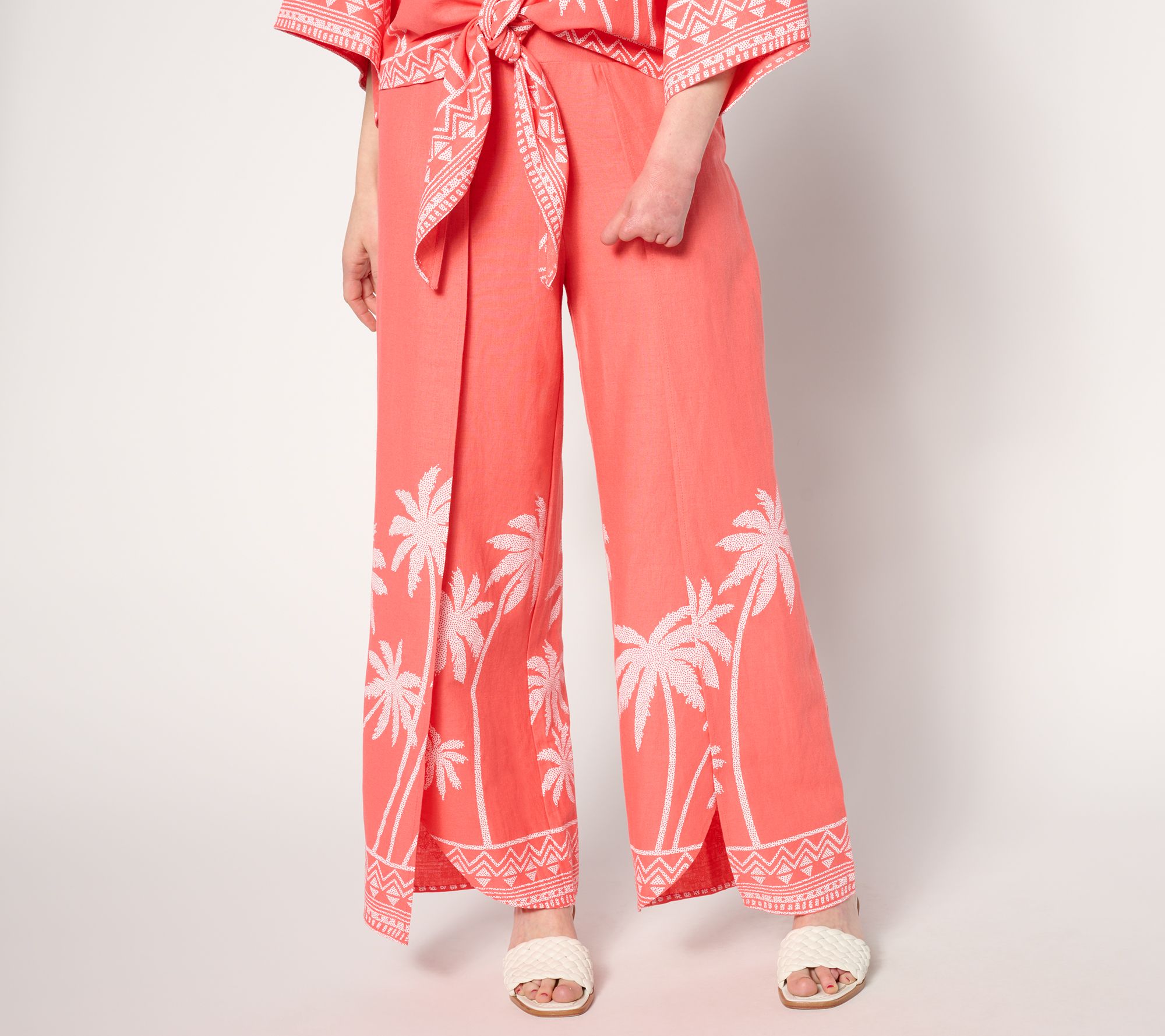 "As Is" Bellisima by Kim Gravel Petite Boutique Palm Ankle Pant