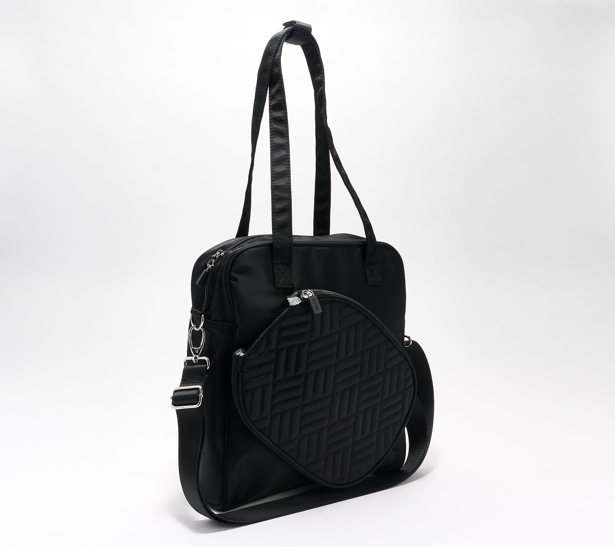 "As Is" IHKWIP Quilted Pickleball Tote with Crossbody Strap