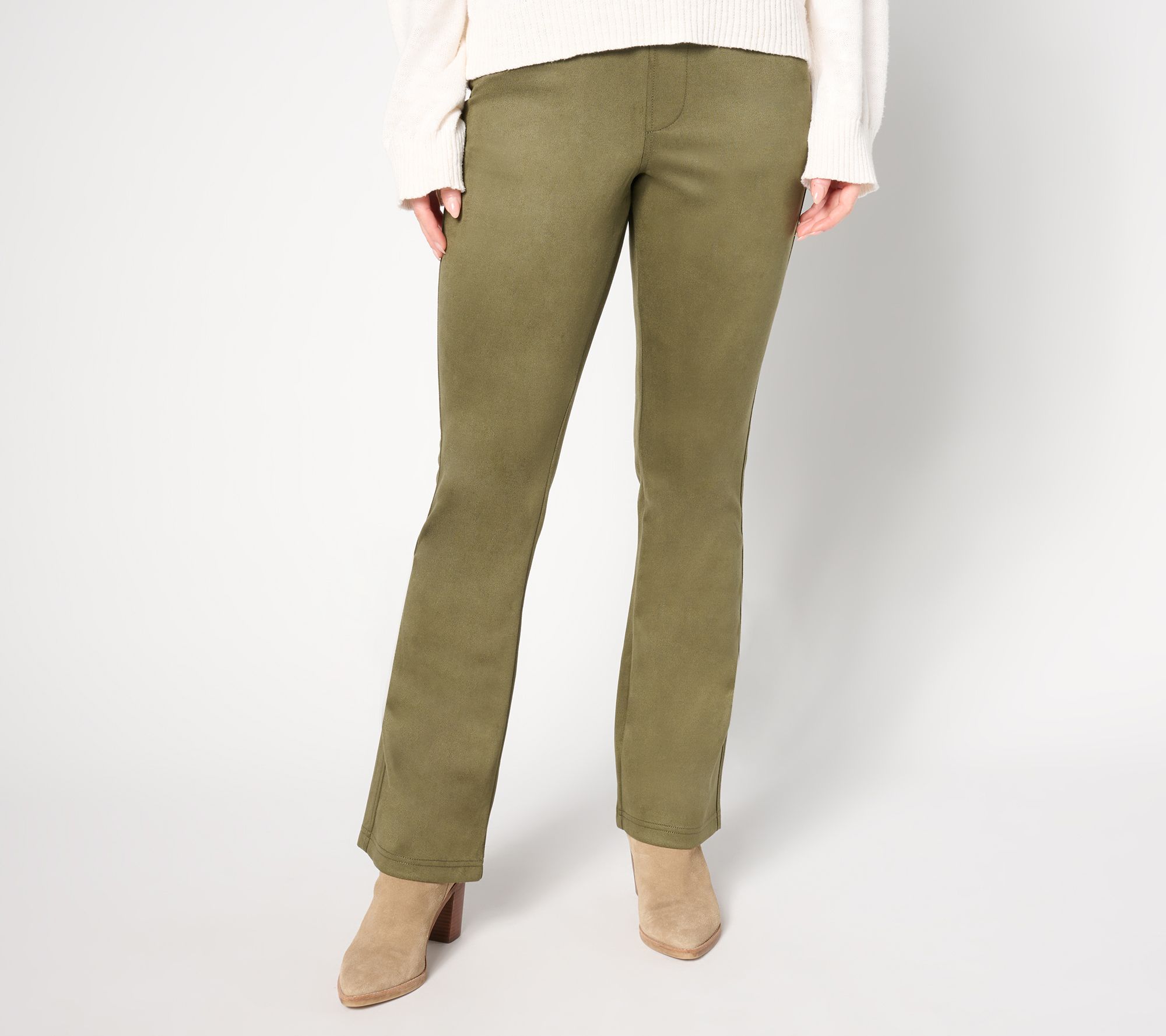 "As Is" Belle by Kim Gravel Reg PerSuede Me 5 Pocket Boot Cut Jean