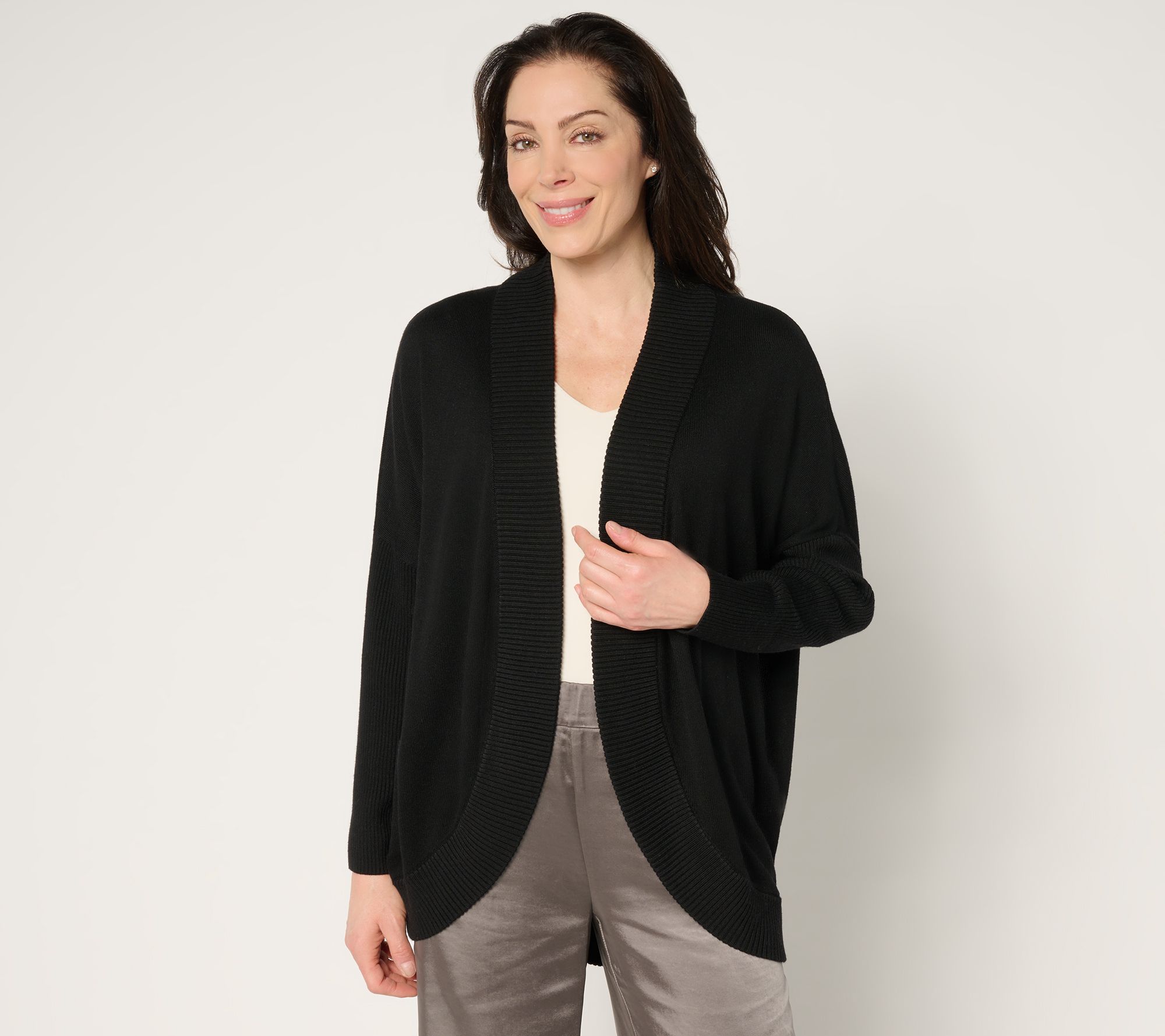by Stacy London Draped Cocoon Cardigan