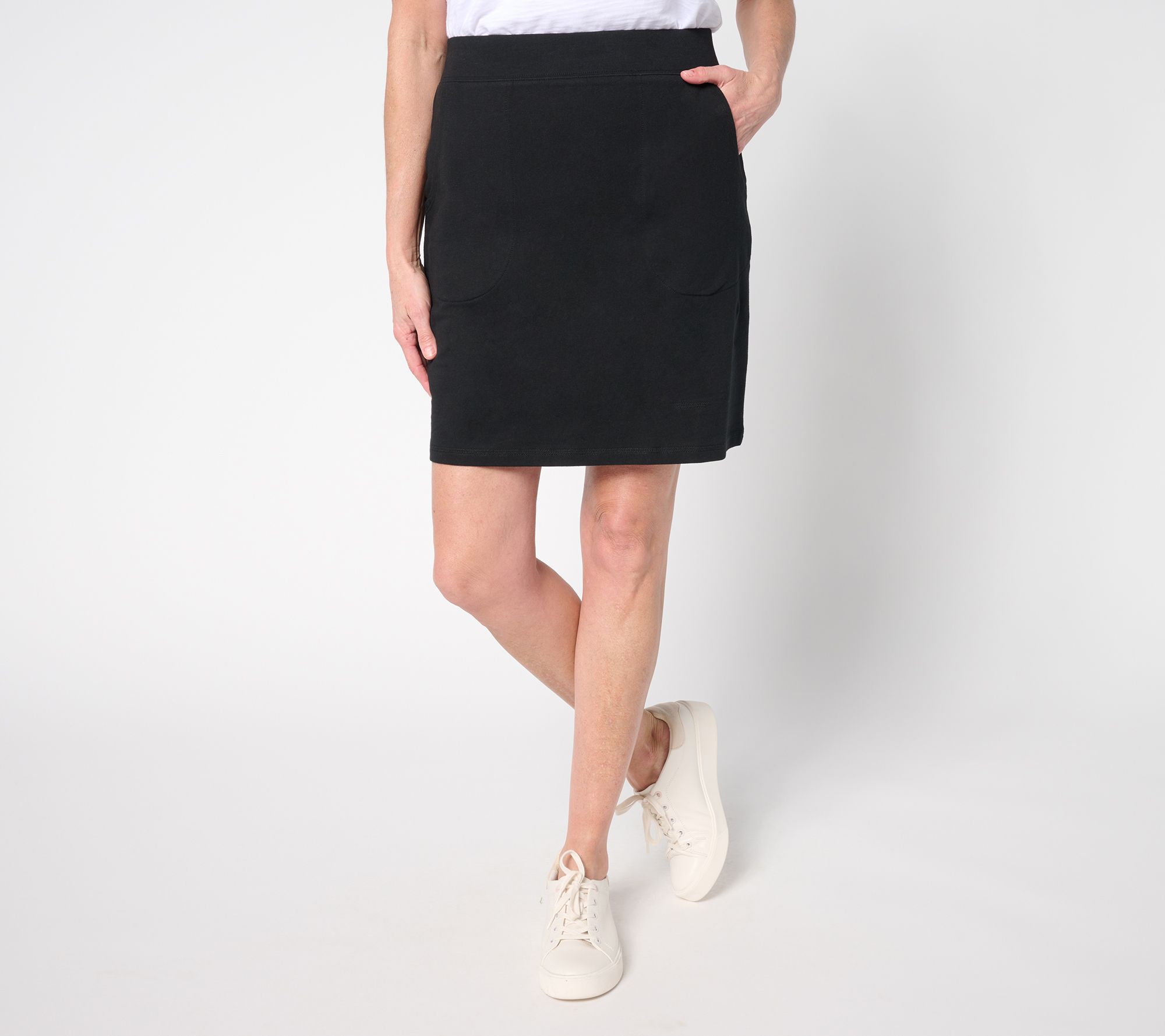 Belle by Kim Gravel Tall Preppy French Terry Skort