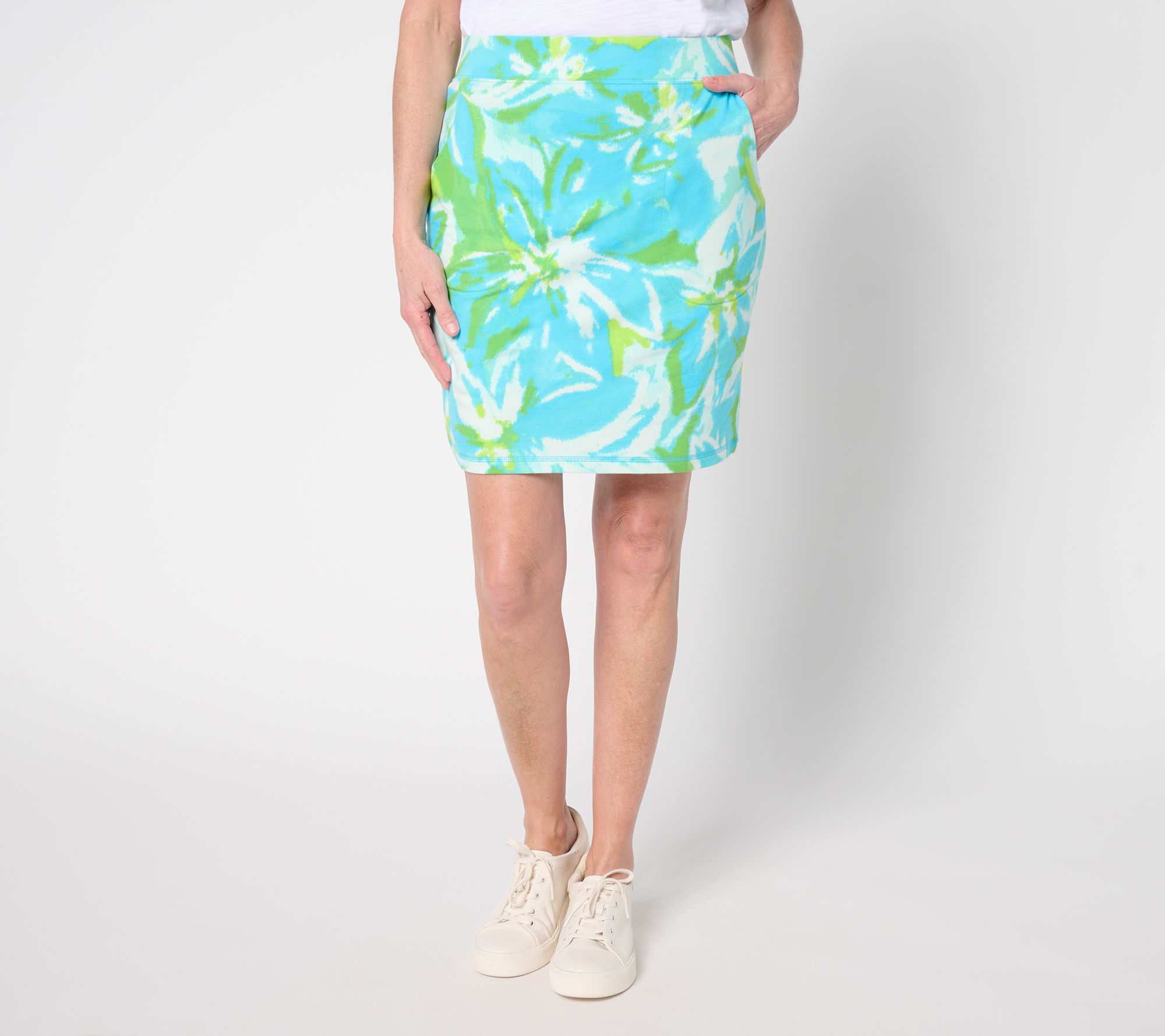 Belle by Kim Gravel Tall Preppy French Terry Skort