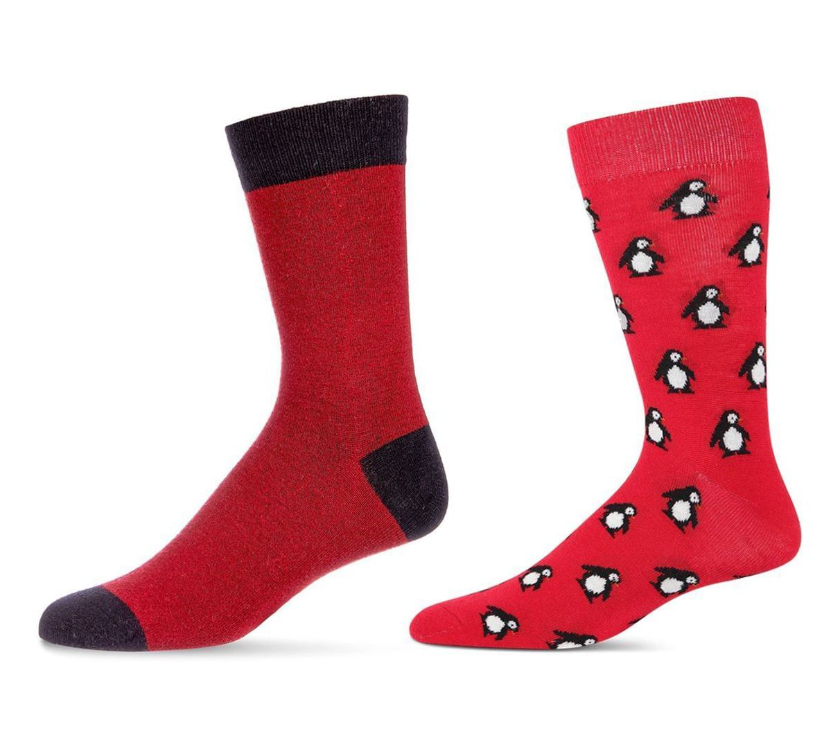 Men's 2 Pair Pack Cashmere Novelty Crew Socks