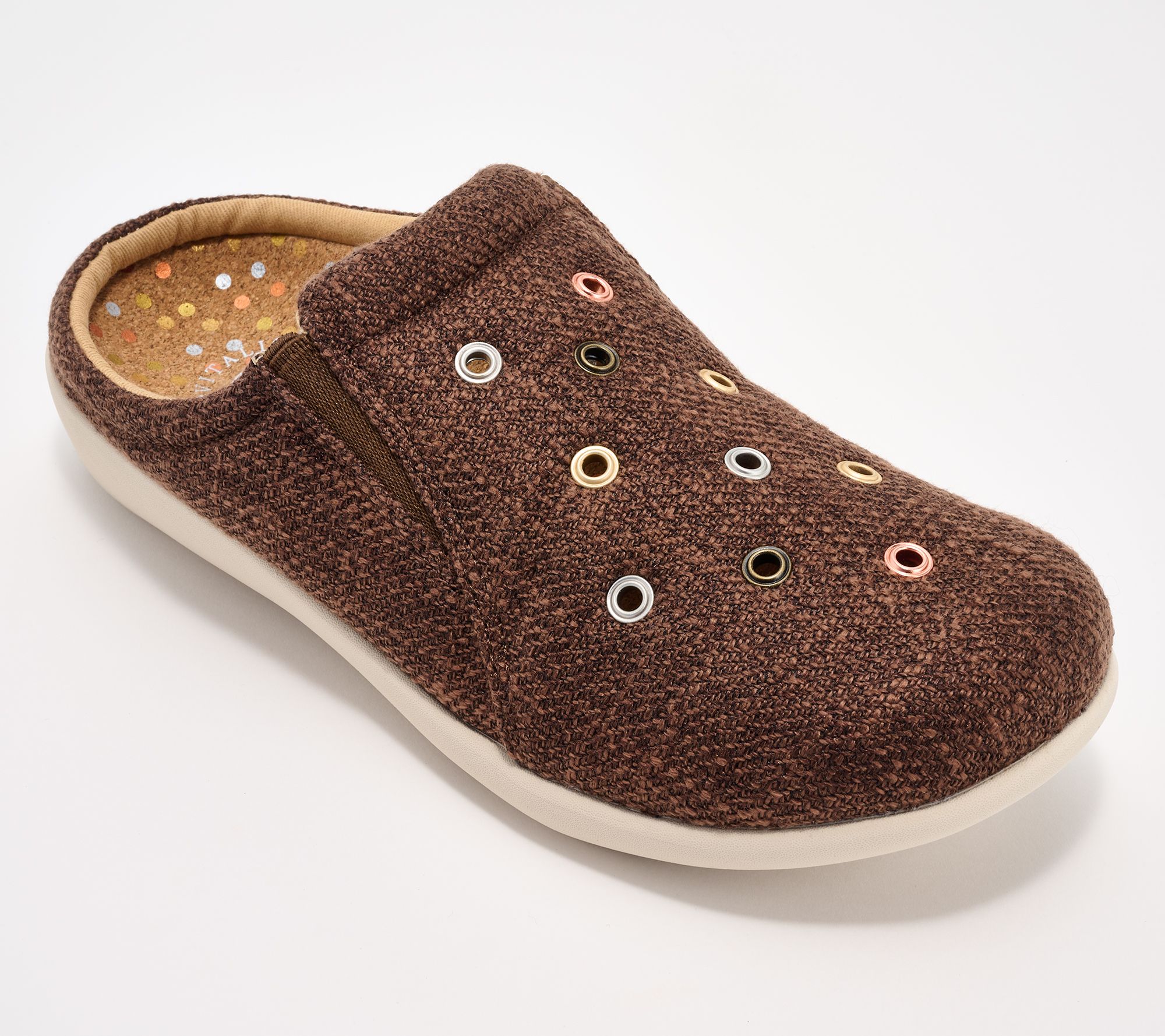 Revitalign Orthotic Studded Linen Clogs - Destin