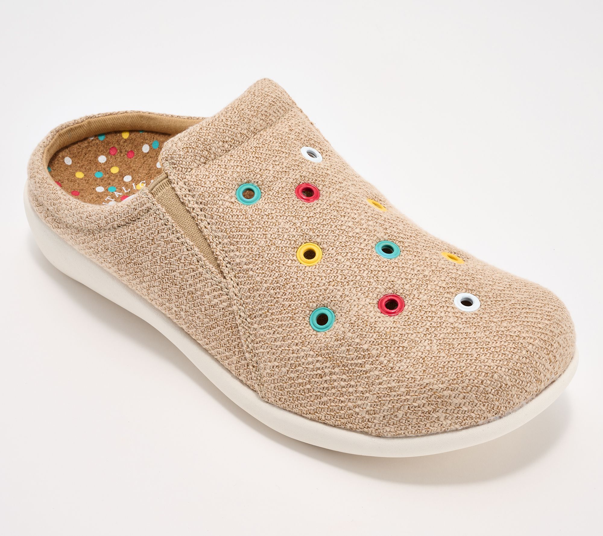 Revitalign Orthotic Studded Linen Clogs - Destin