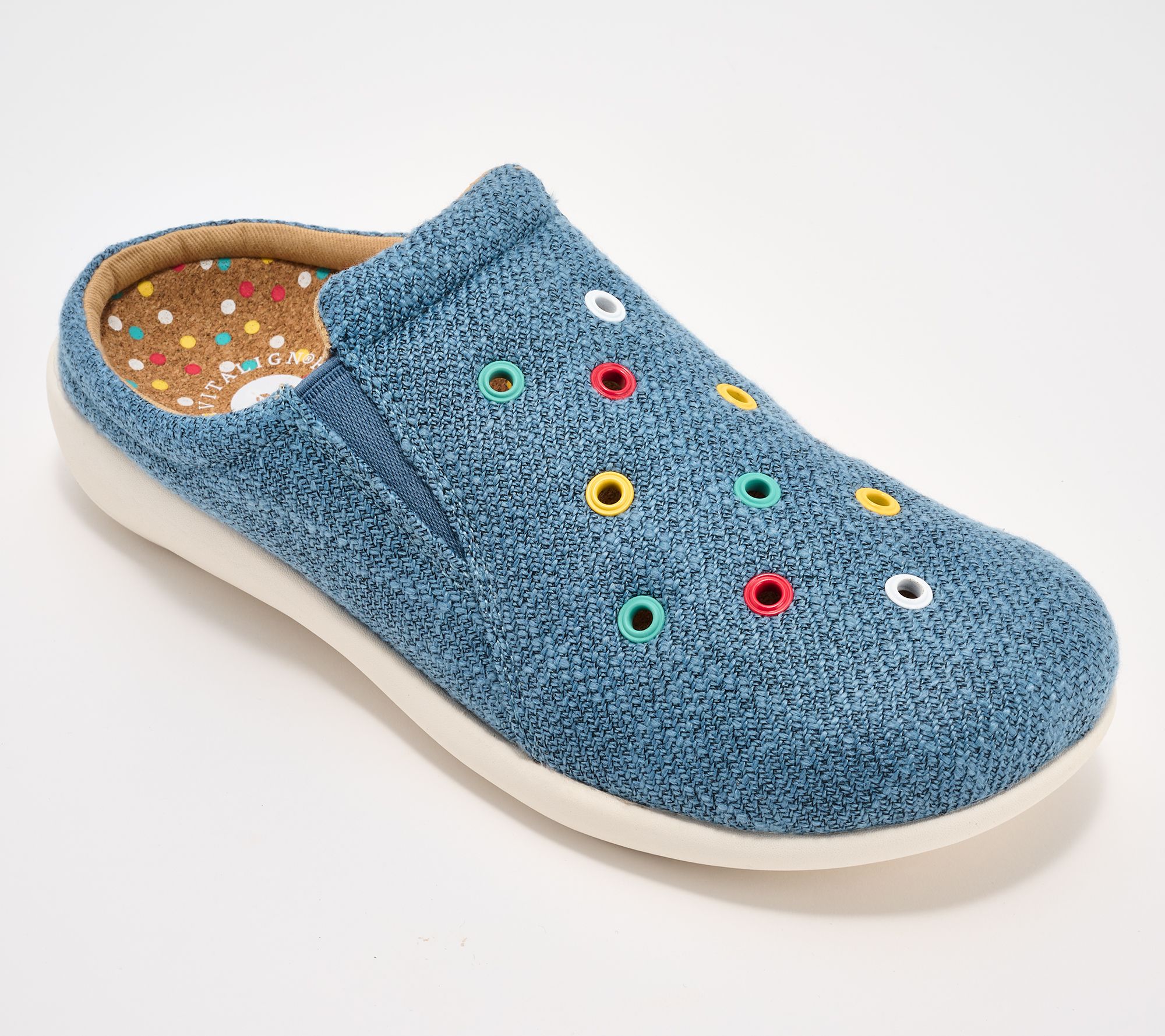 Revitalign Orthotic Studded Linen Clogs - Destin