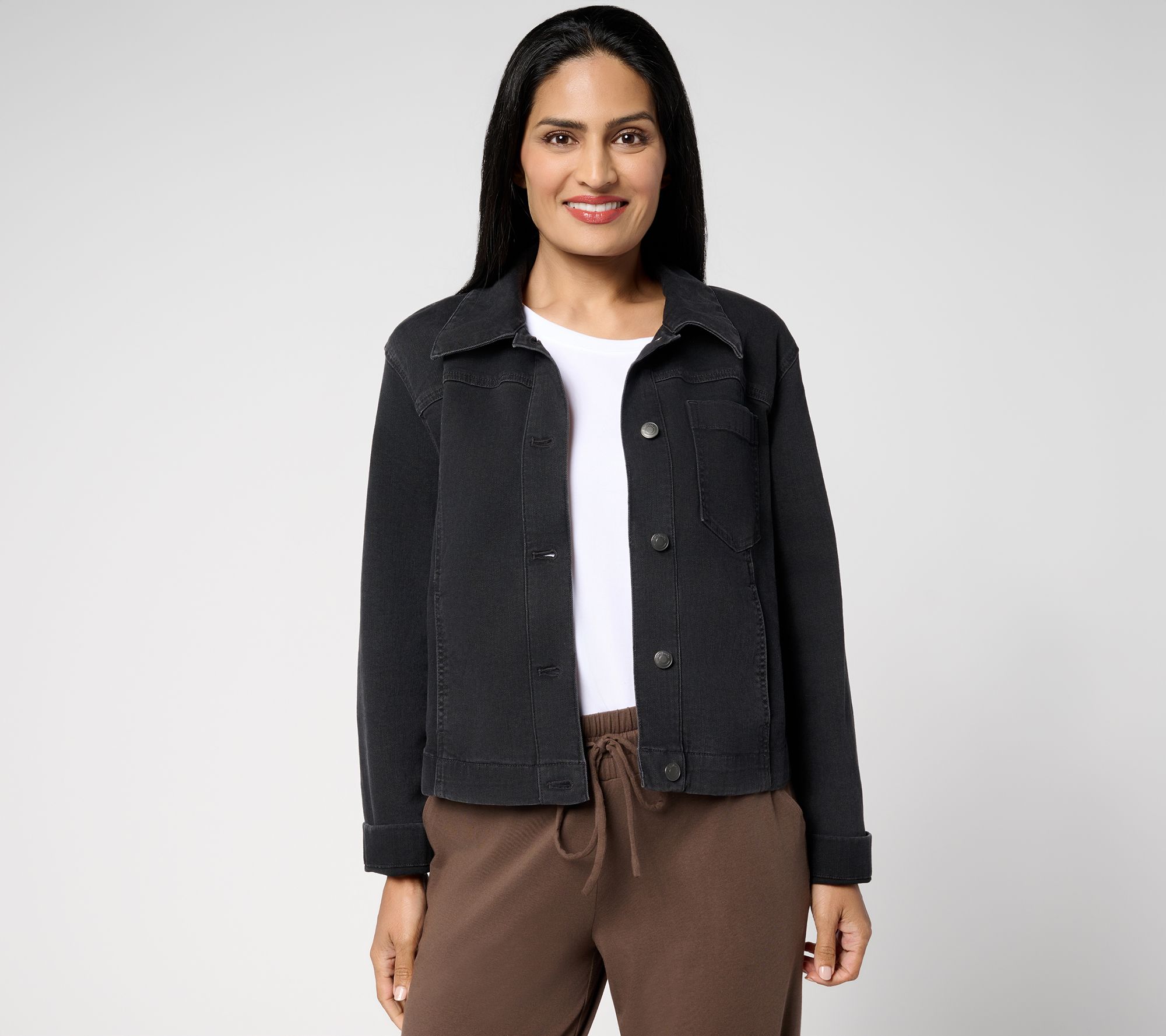 AnyBody Casual Denim Jacket