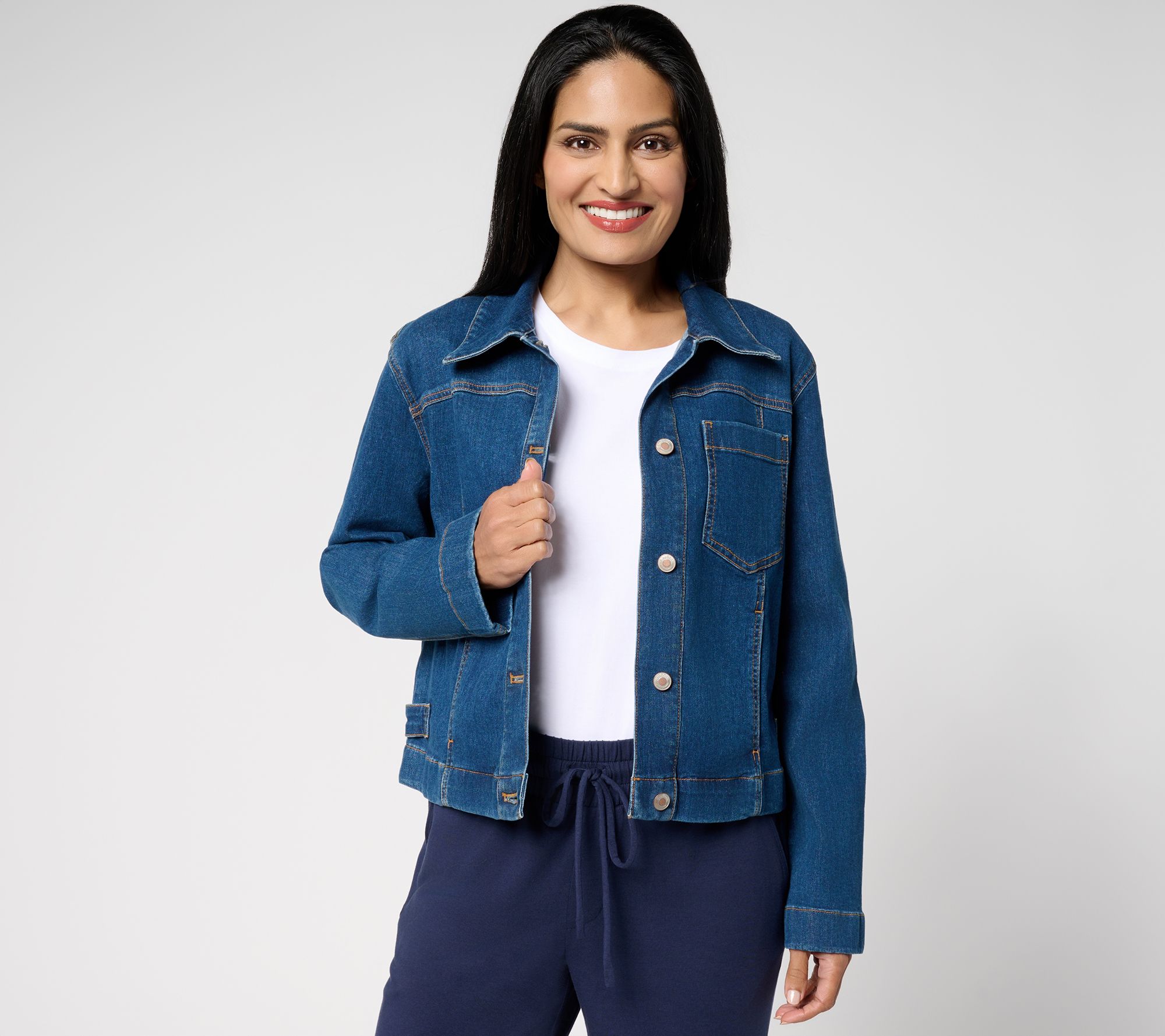 AnyBody Casual Denim Jacket