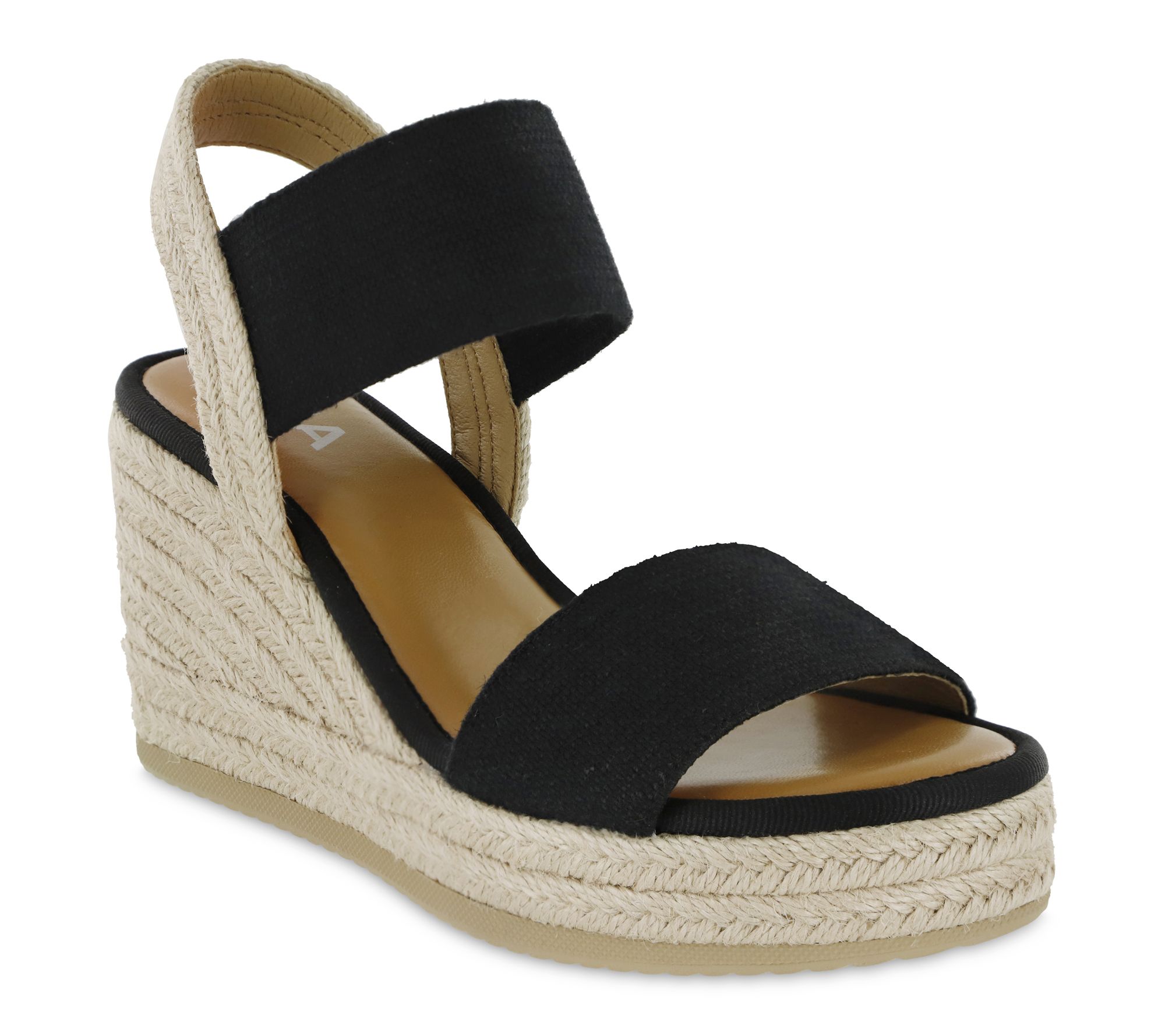 MIA Shoes Fabric Wedge Sandals - Brittni