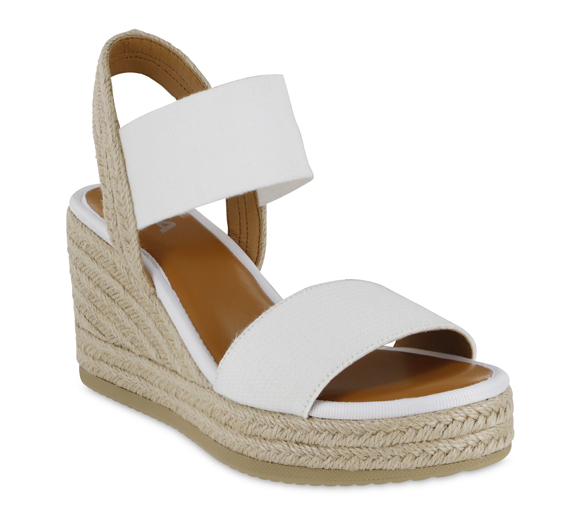 MIA Shoes Fabric Wedge Sandals - Brittni