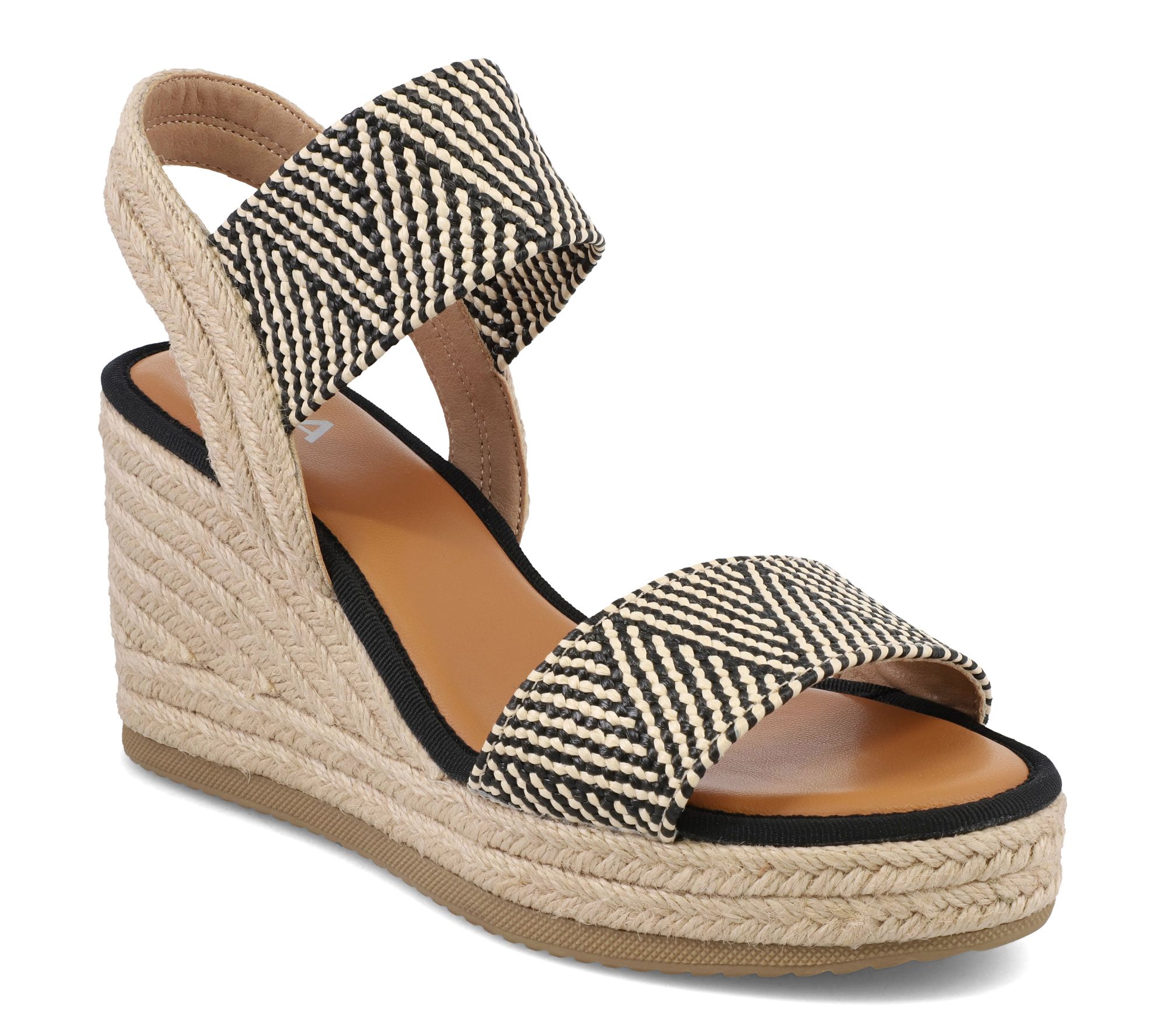 MIA Shoes Fabric Wedge Sandals - Brittni