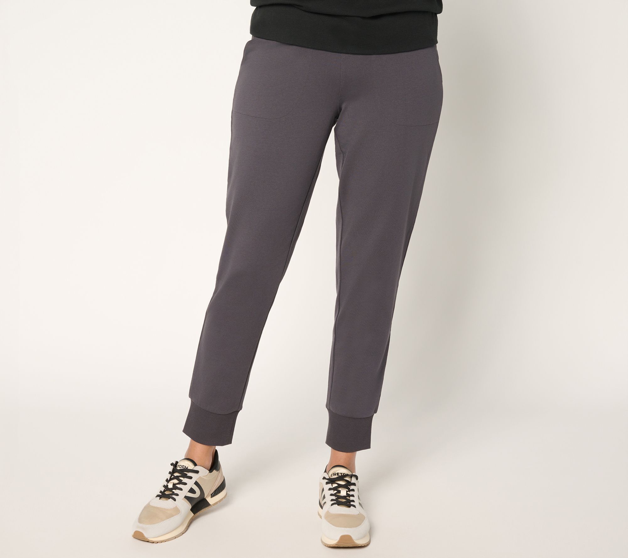 Denim & Co. Active Regular French Terry Ankle Length Jogger
