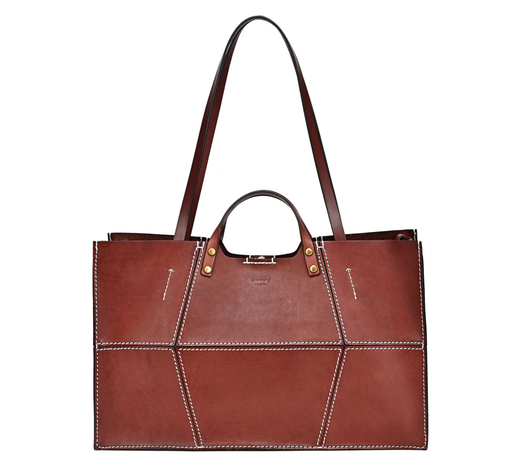 Old Trend Rosa Carryall Double Handle Leather Tote