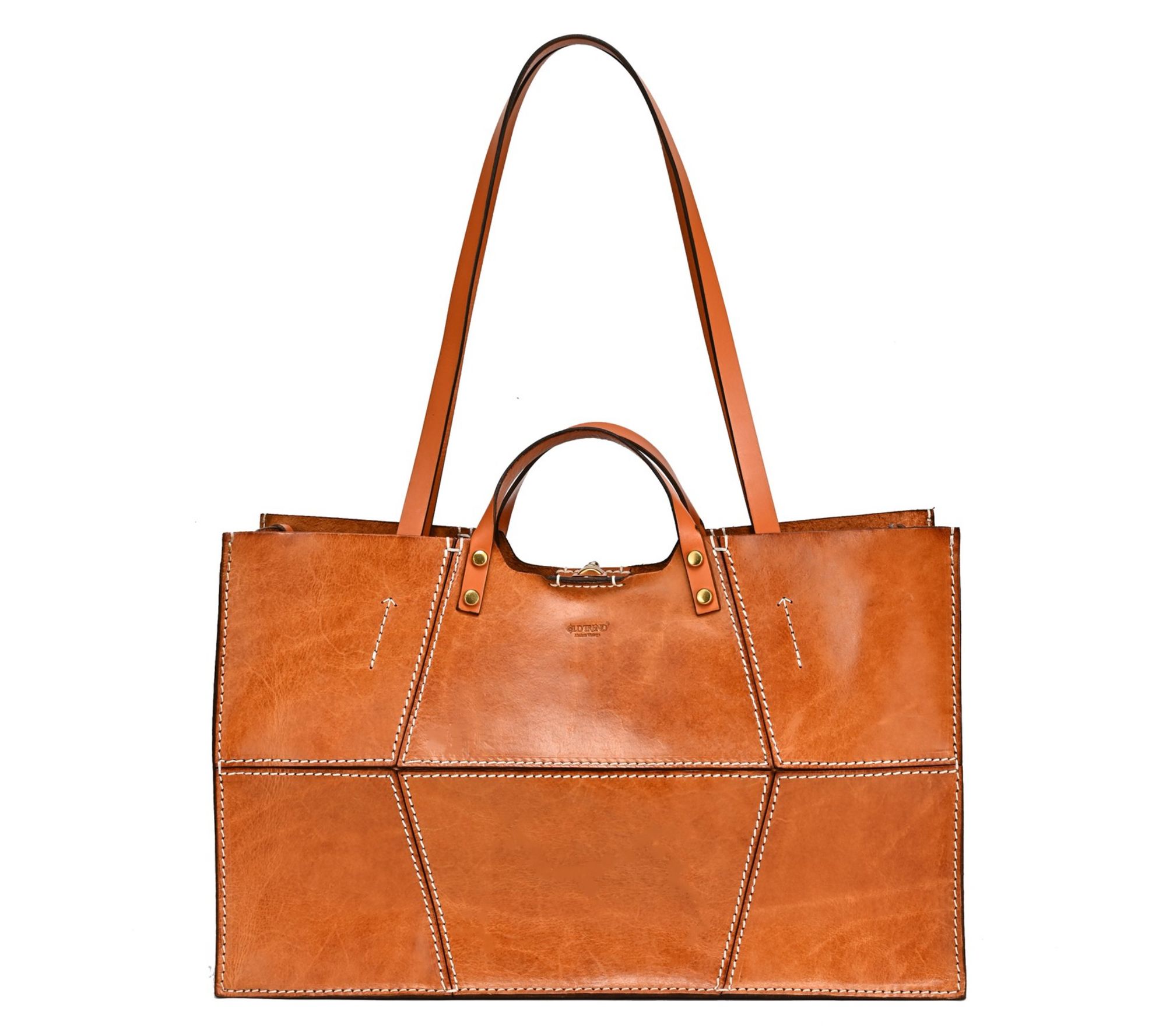 Old Trend Rosa Carryall Double Handle Leather Tote
