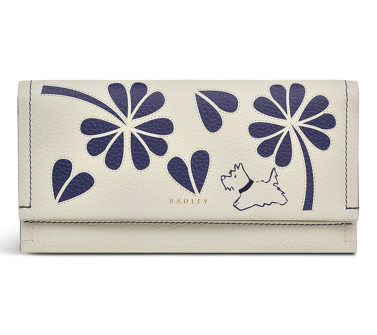 RADLEY London Cut Out Floral Large Flapover Leather Wallet