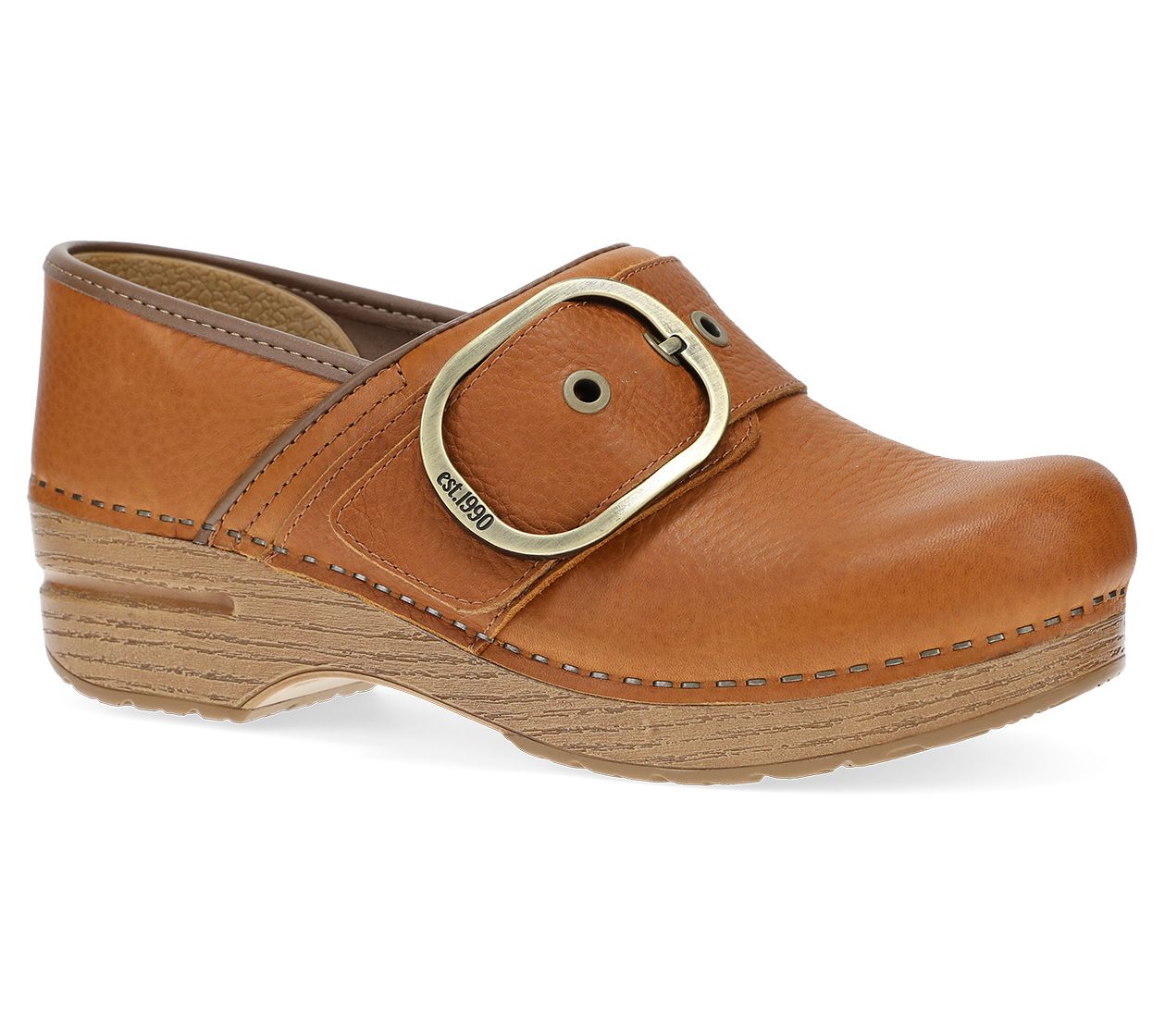 Dansko Pearson Tan Tumbled Leather Clog