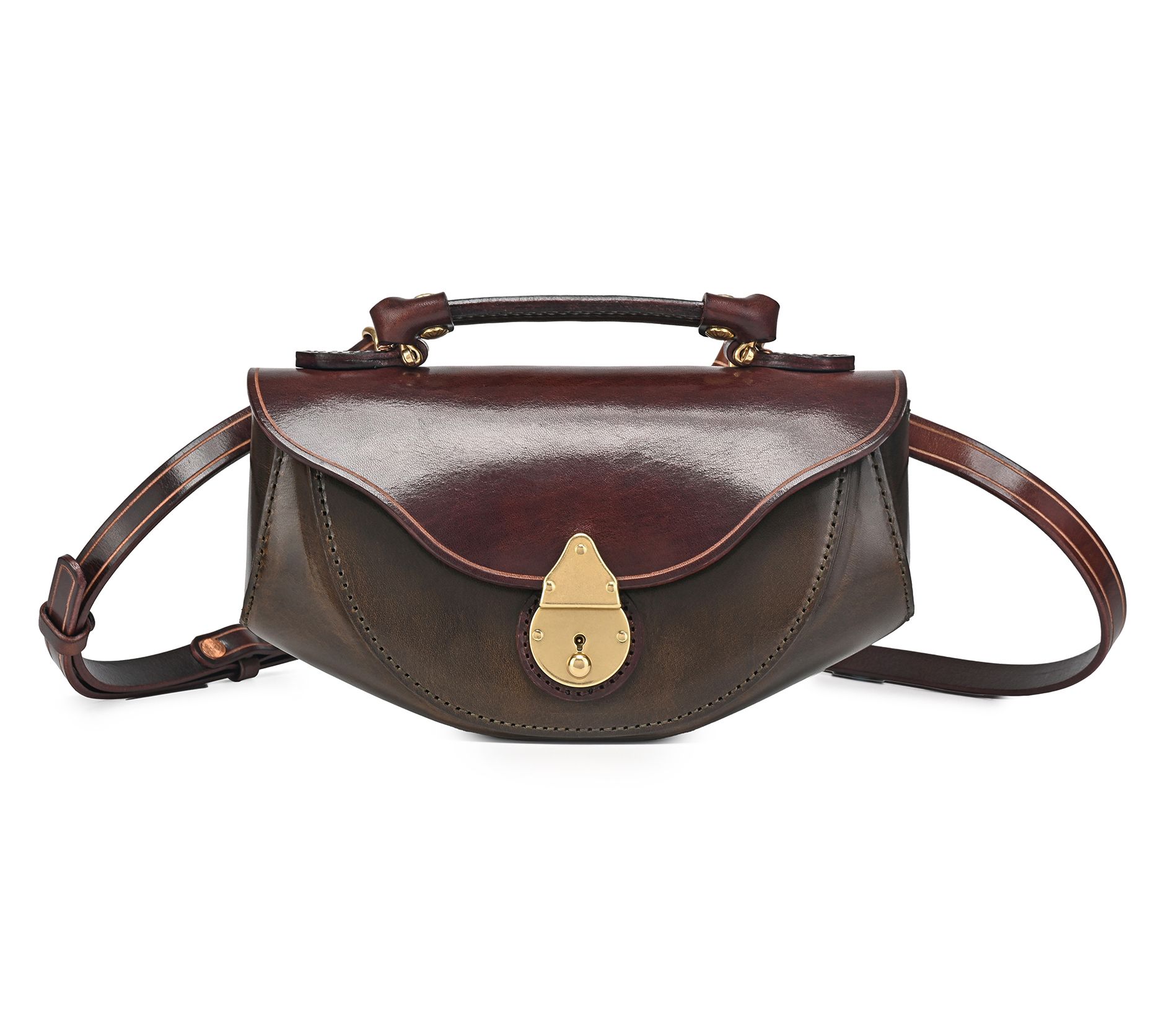 Old Trend Azalea Vintage Leather Top Handle Crossbody