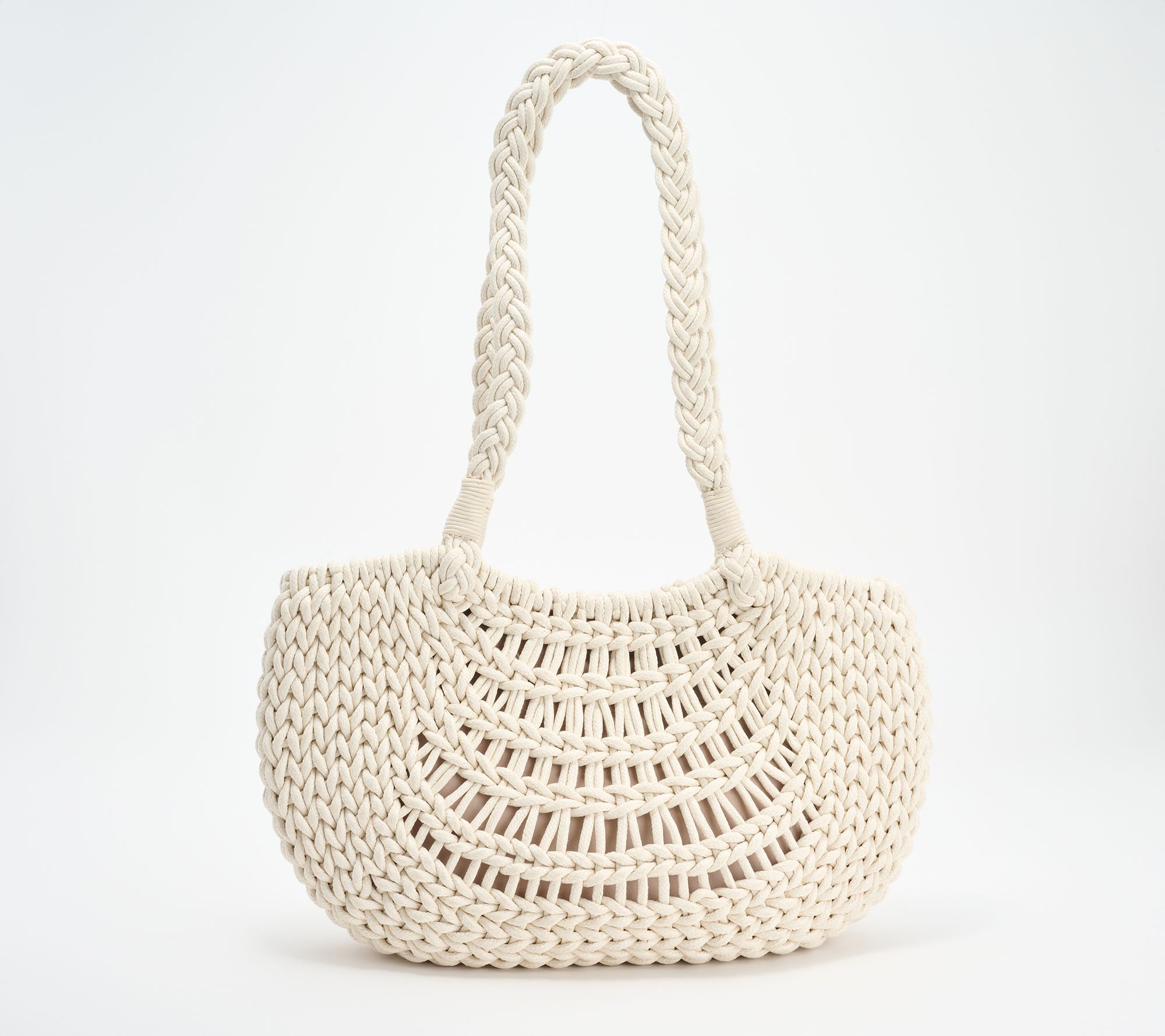 "As Is" Patricia Nash Giraldi Hand Woven Knot Shoulder Bag