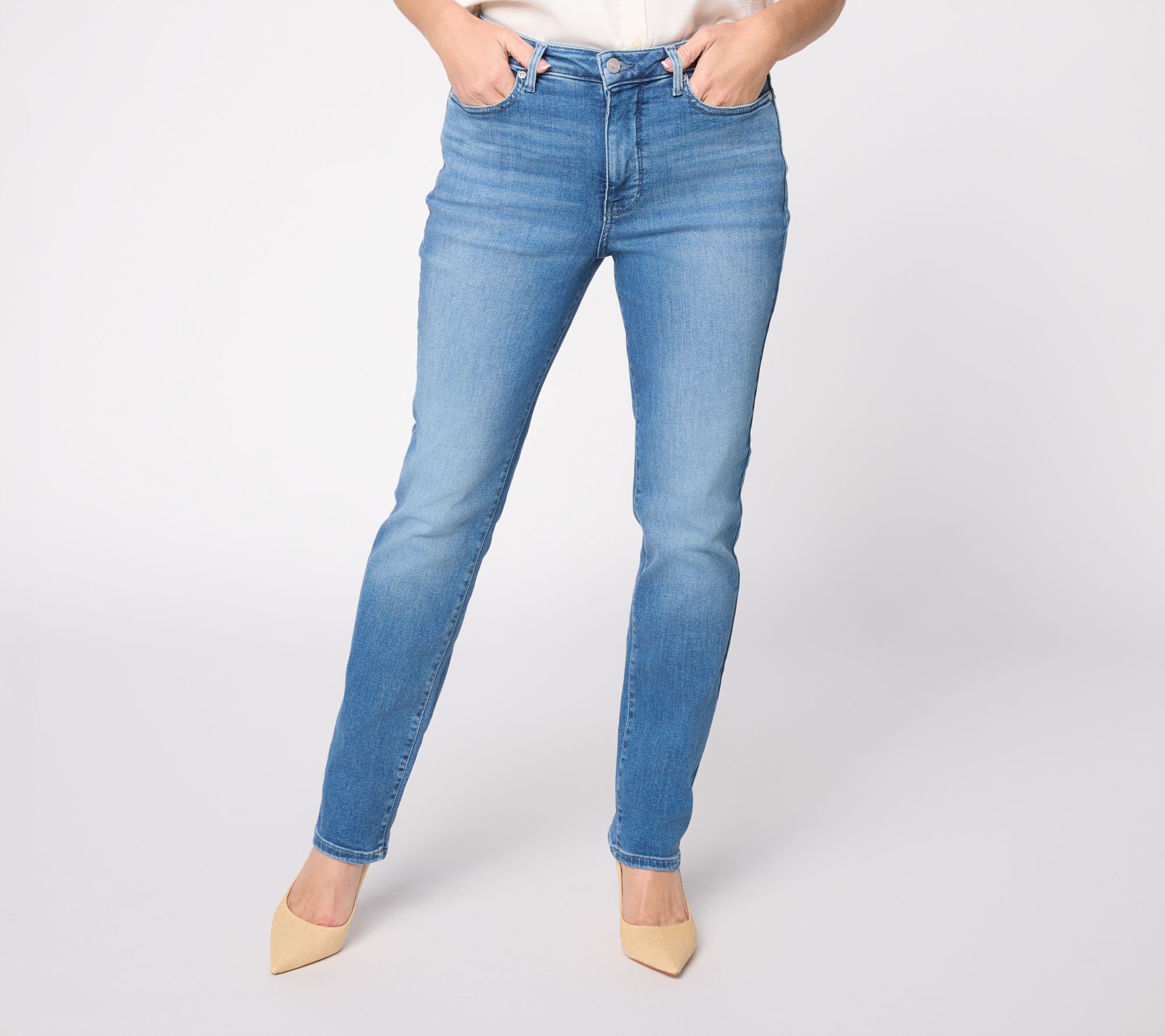NYDJ Sheri Slim Straight Regular Full Length Jeans