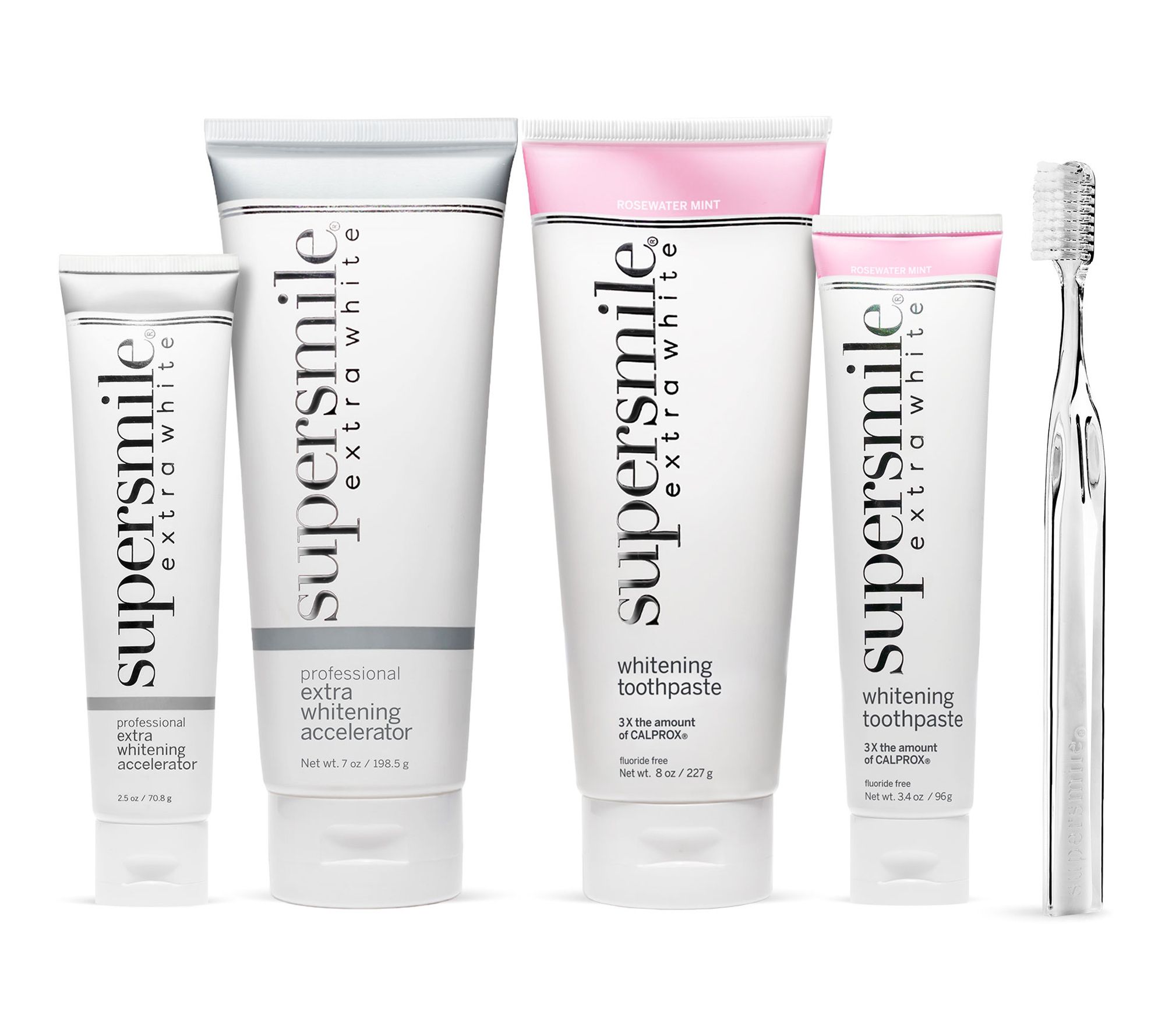 Supersmile Extra White Toothpaste & Accelerator 5-Piece Set