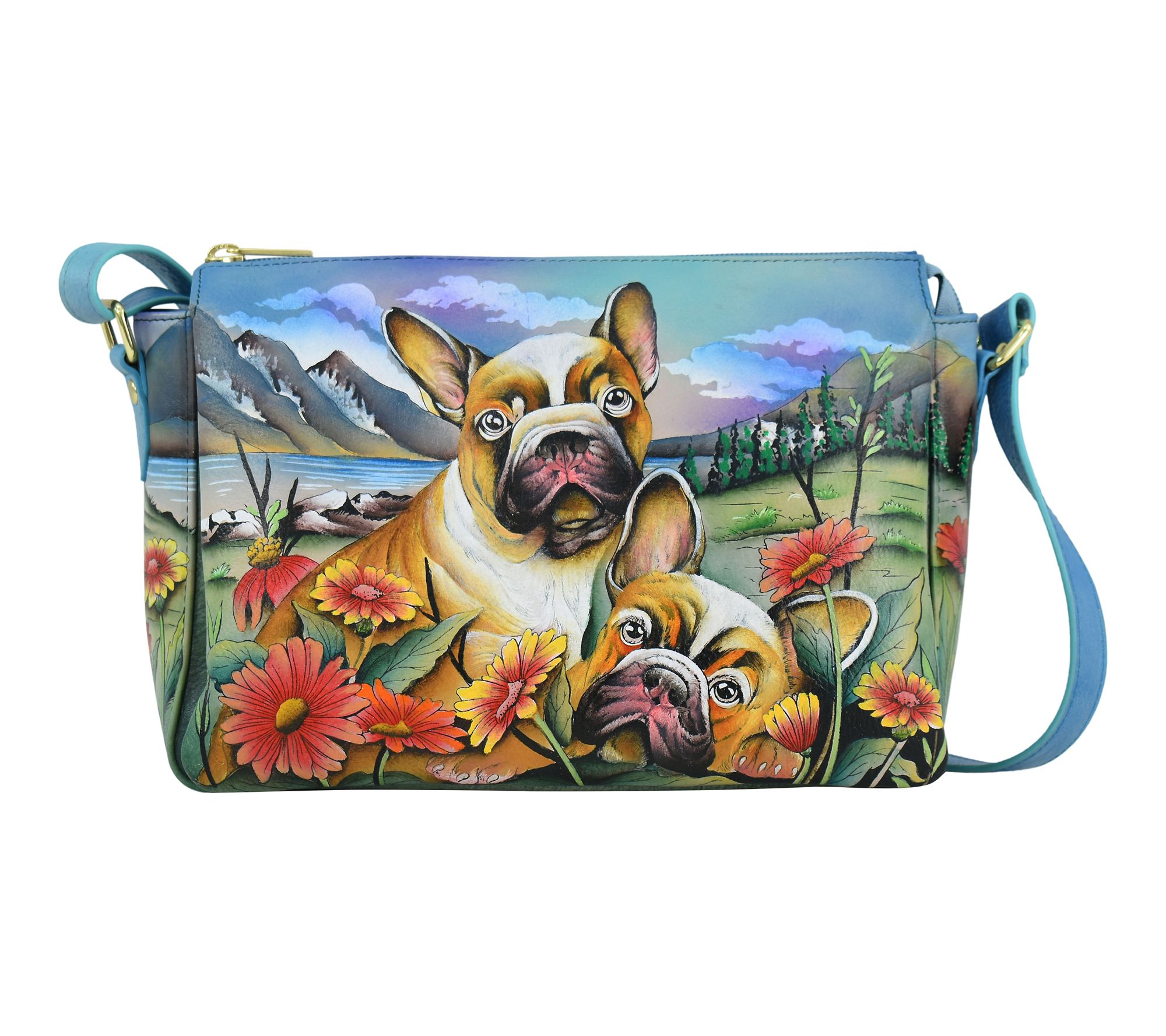 Anuschka Painte d Leather Organ izer Crossbody