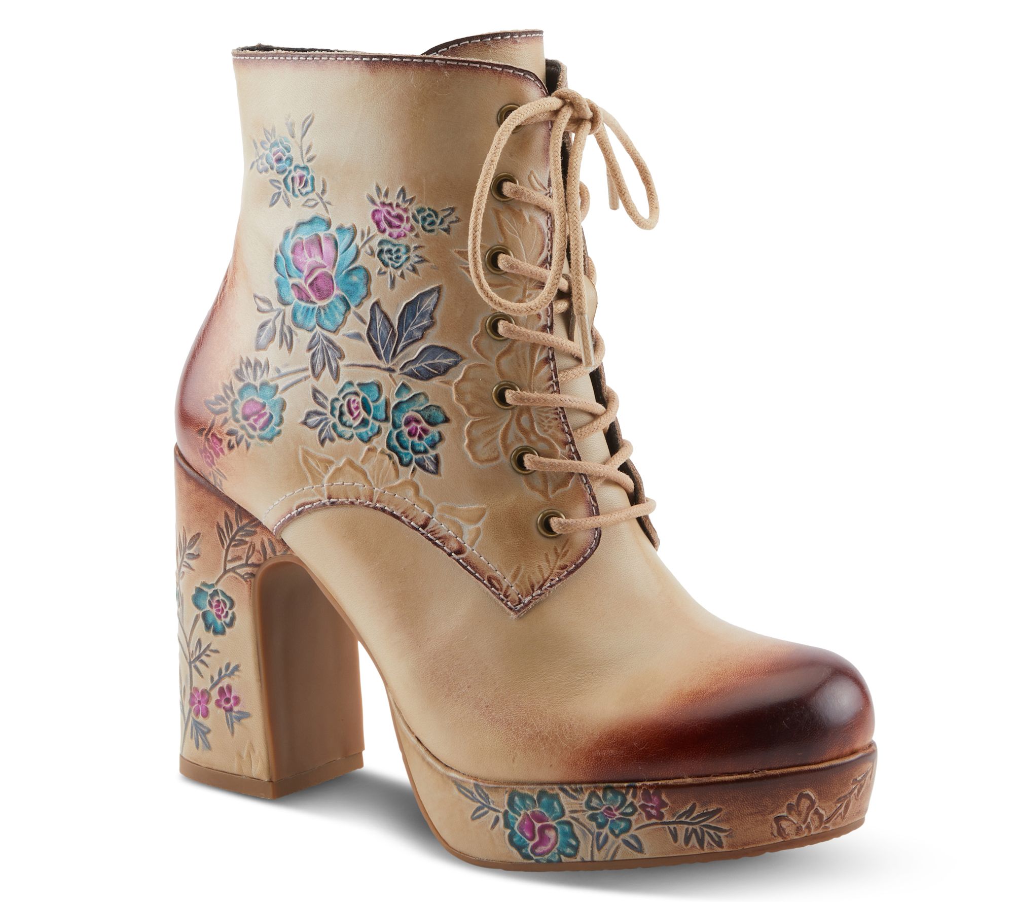 L'Artiste by Spring Step Leather Boots - Messapica