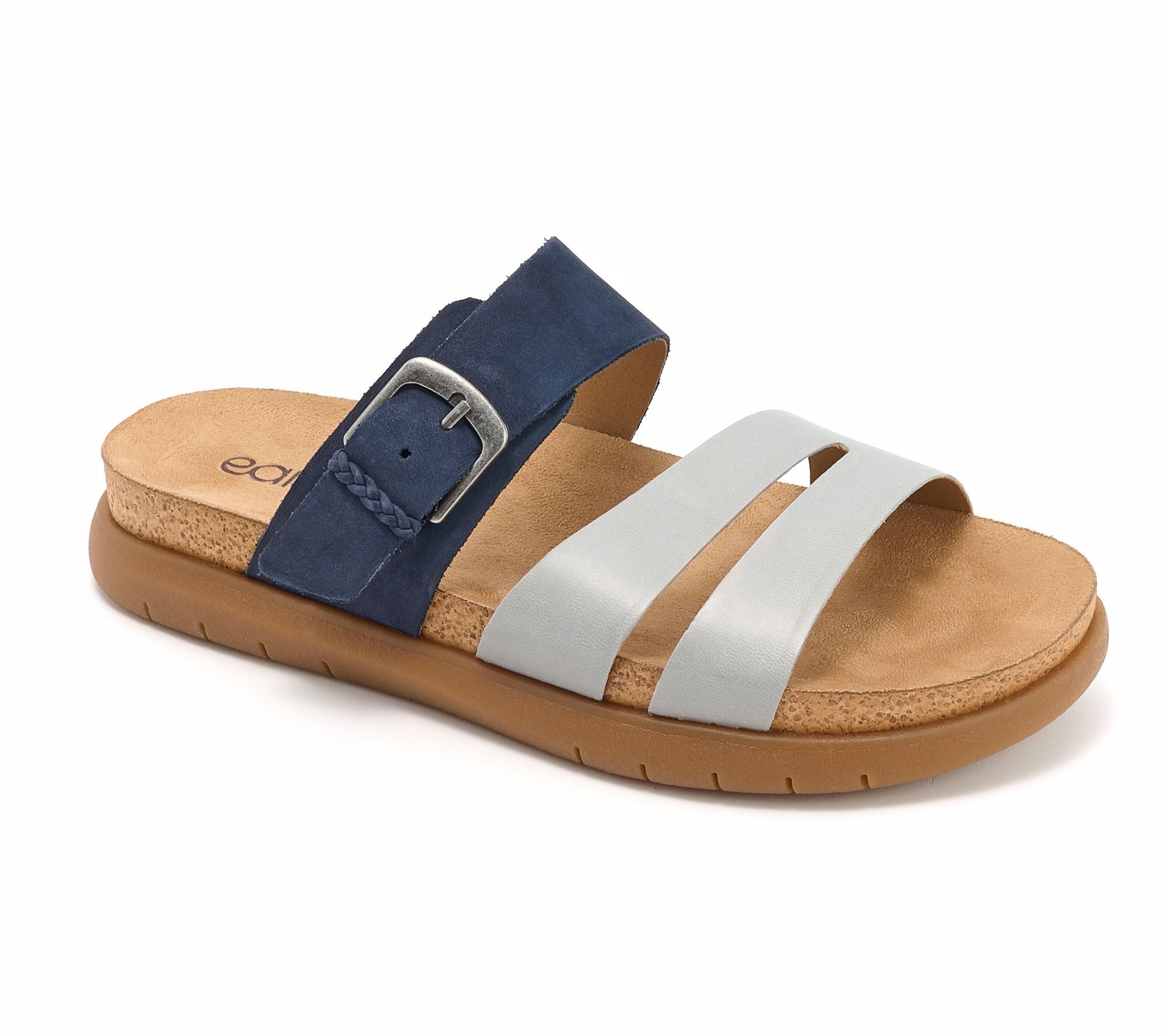 Earth Leather Adjustable Slide Sandals -Ayden