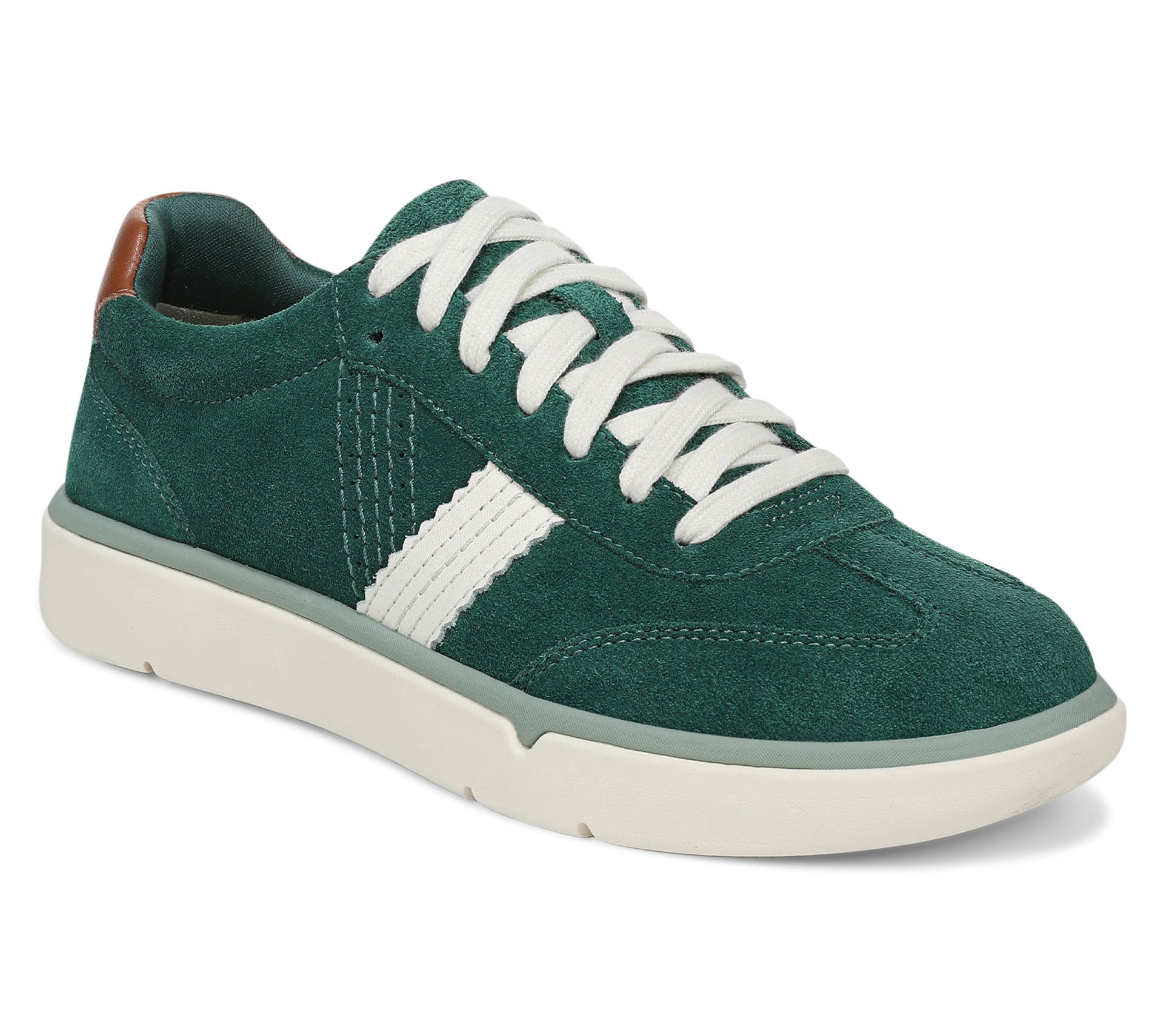 Vionic Suede/Leather Casual Lace Up Sneakers - City Walk