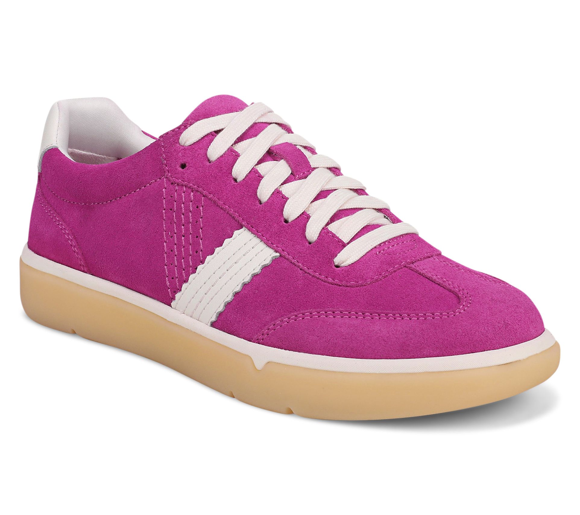 Vionic Suede/Leather Casual Lace Up Sneakers - City Walk