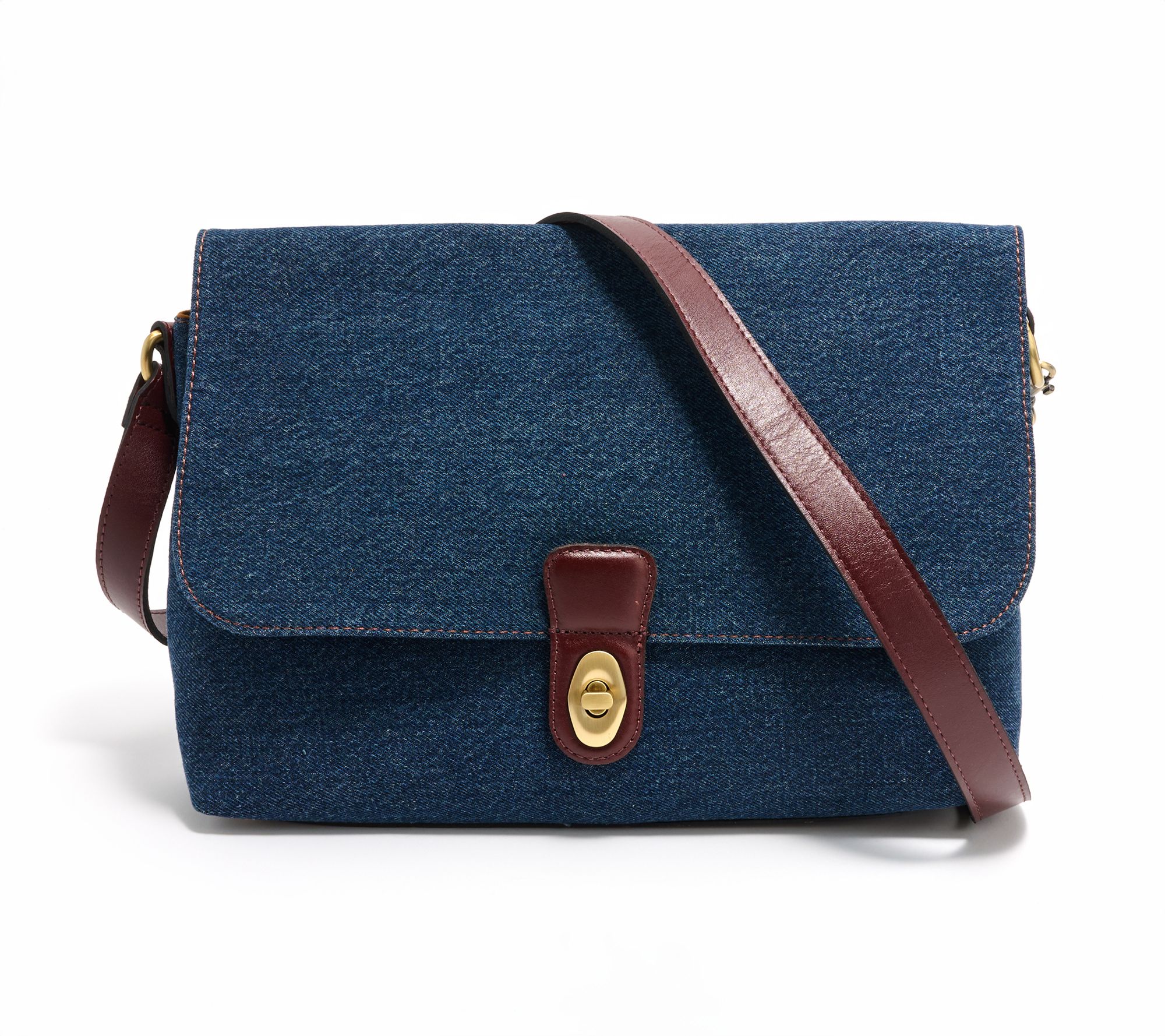 "As Is" Patricia Nash Follina Denim Convertible Crossbody