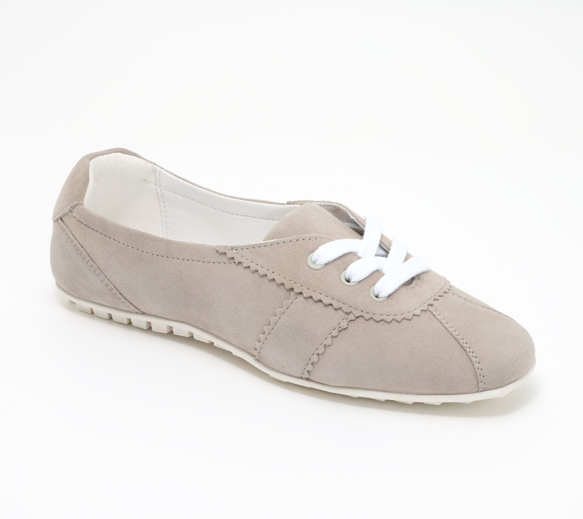 Diba True Suede Lace-Up Ballet Sneakers -Right Thyme