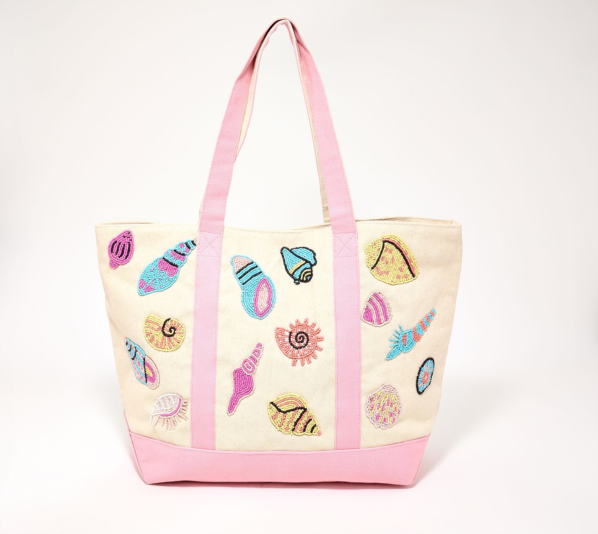 America & Beyond Embellished Canvas Tote
