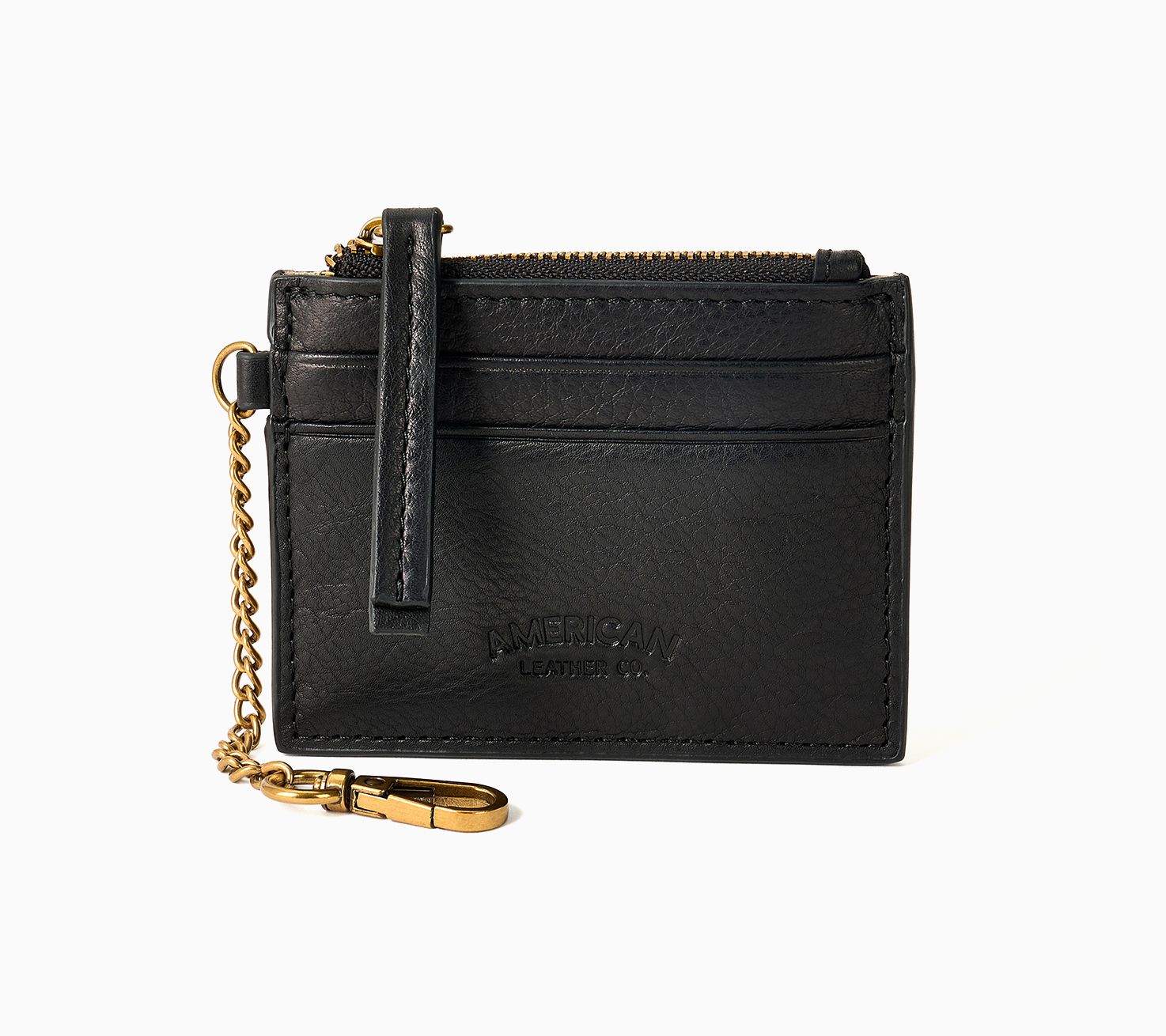American Leather Co. RFID  Card Case with Key Chain