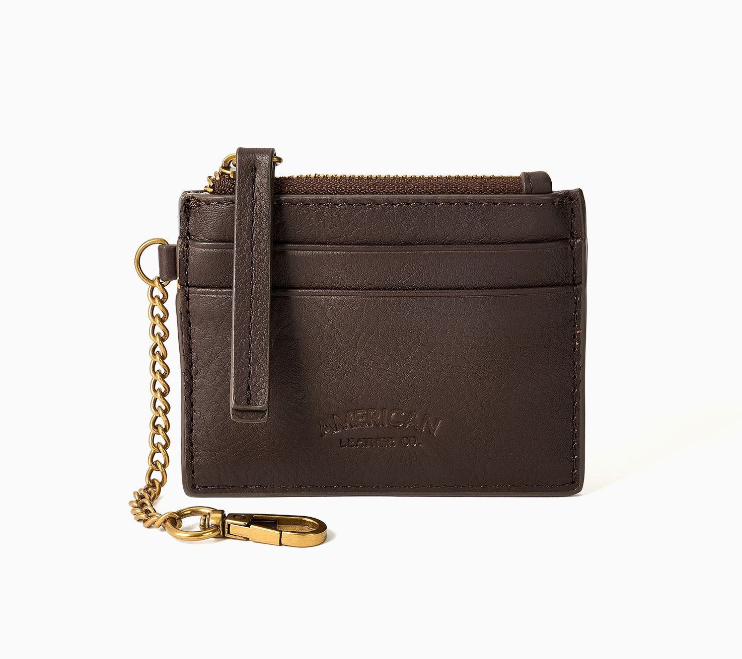 American Leather Co. RFID  Card Case with Key Chain