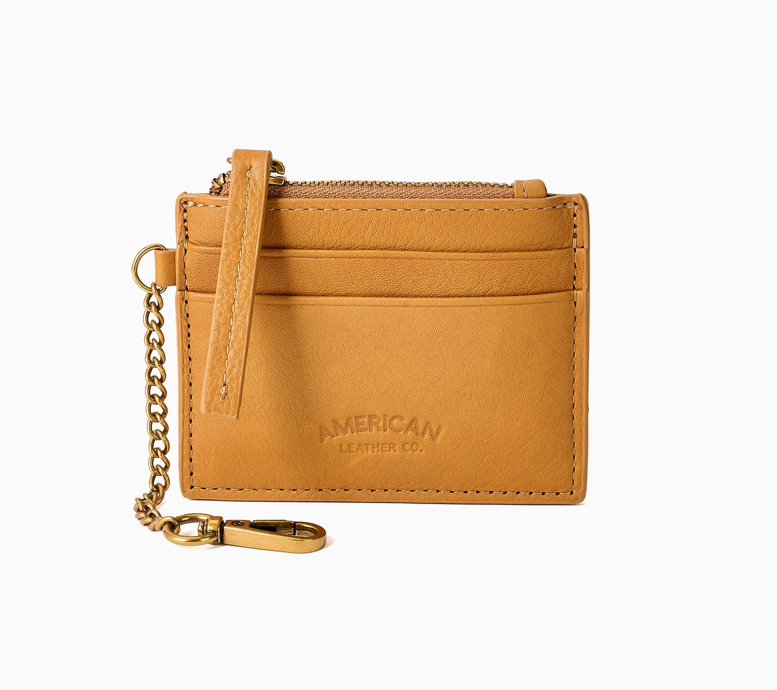 American Leather Co. RFID  Card Case with Key Chain
