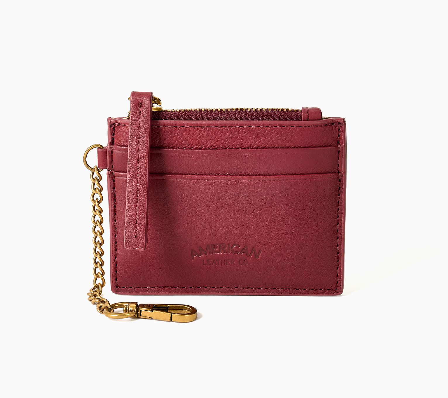 American Leather Co. RFID  Card Case with Key Chain